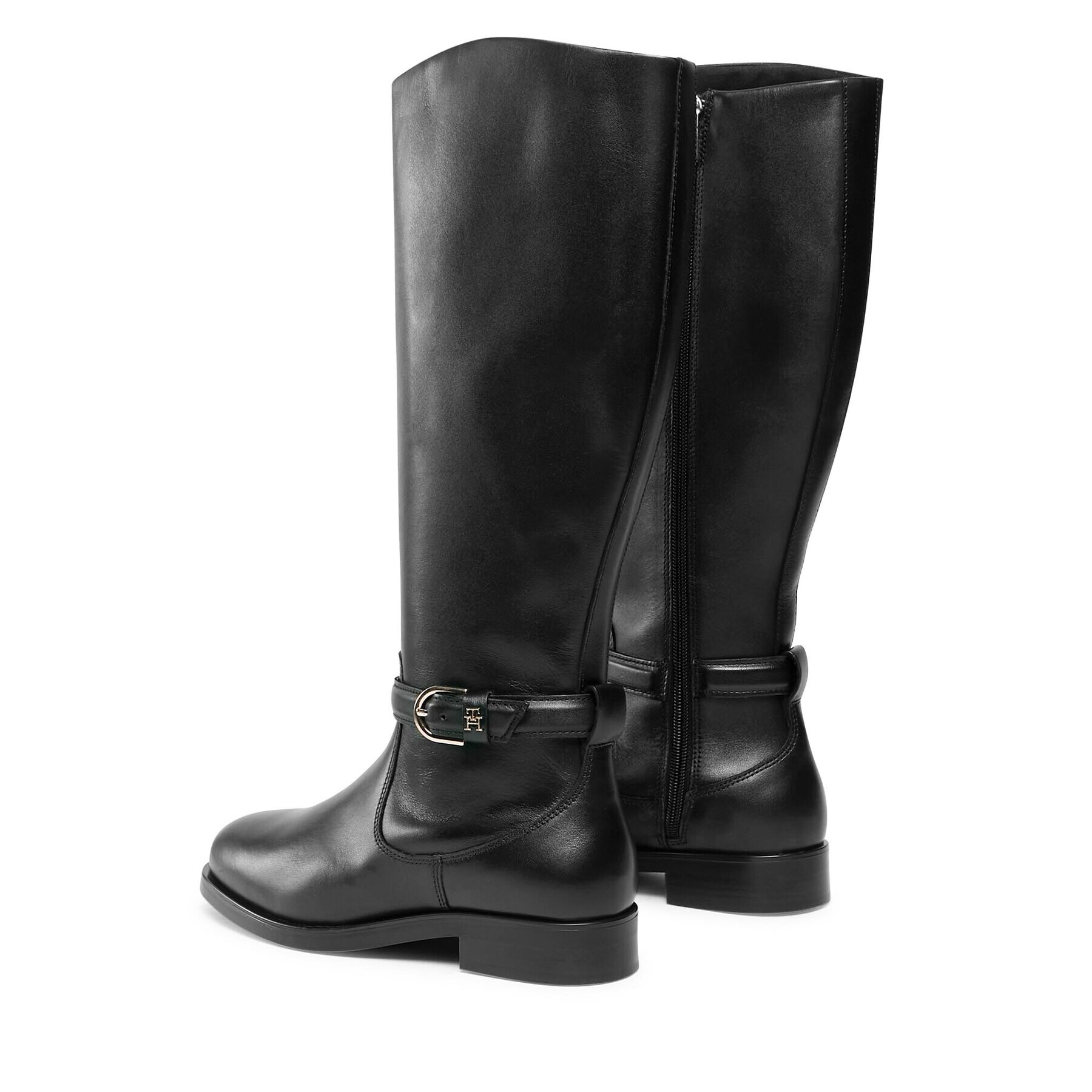 Tommy Hilfiger Kozačky Elevated Essential Longboot FW0FW07484 Černá - Pepit.cz