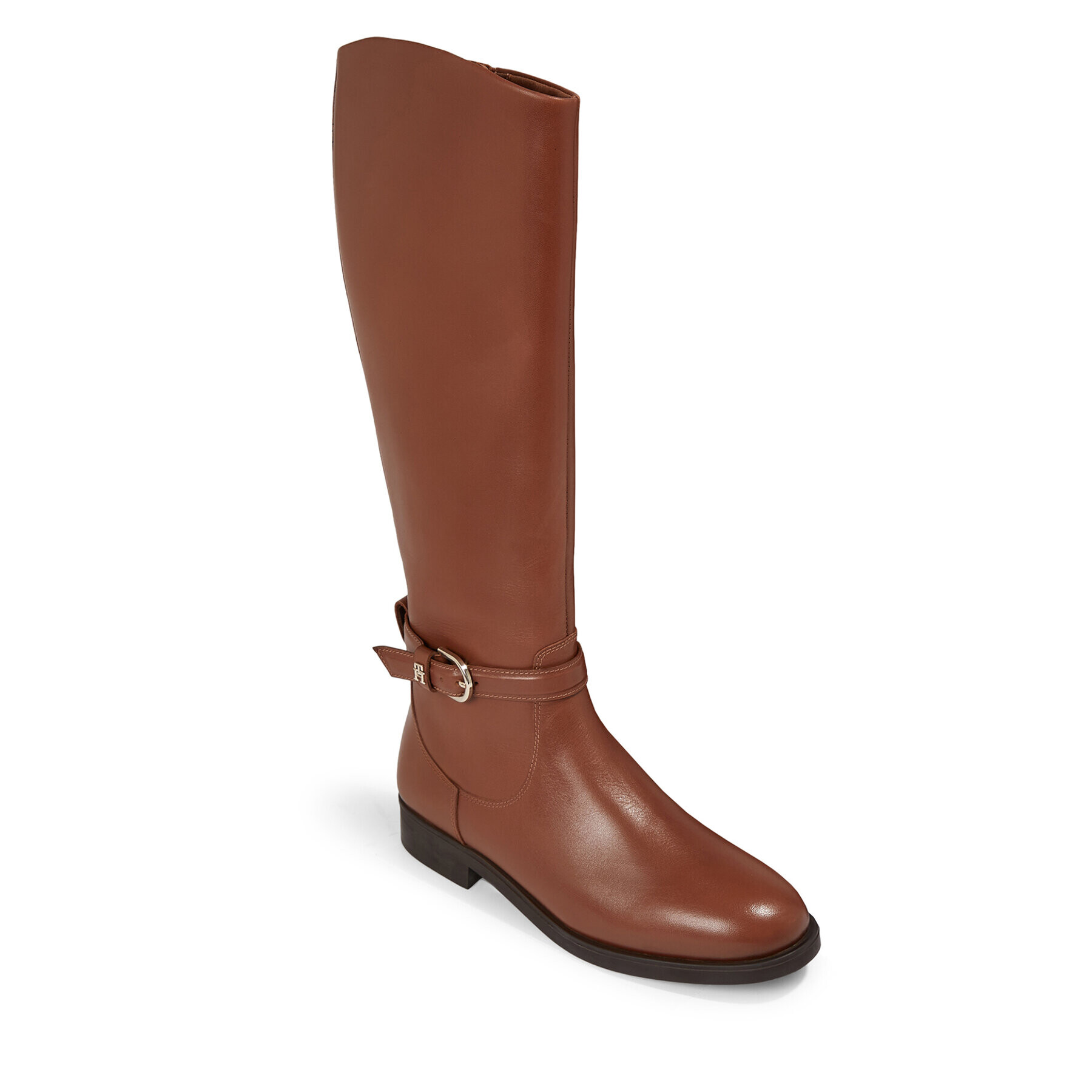 Tommy Hilfiger Kozačky Elevated Essential Longboot FW0FW07484 Hnědá - Pepit.cz