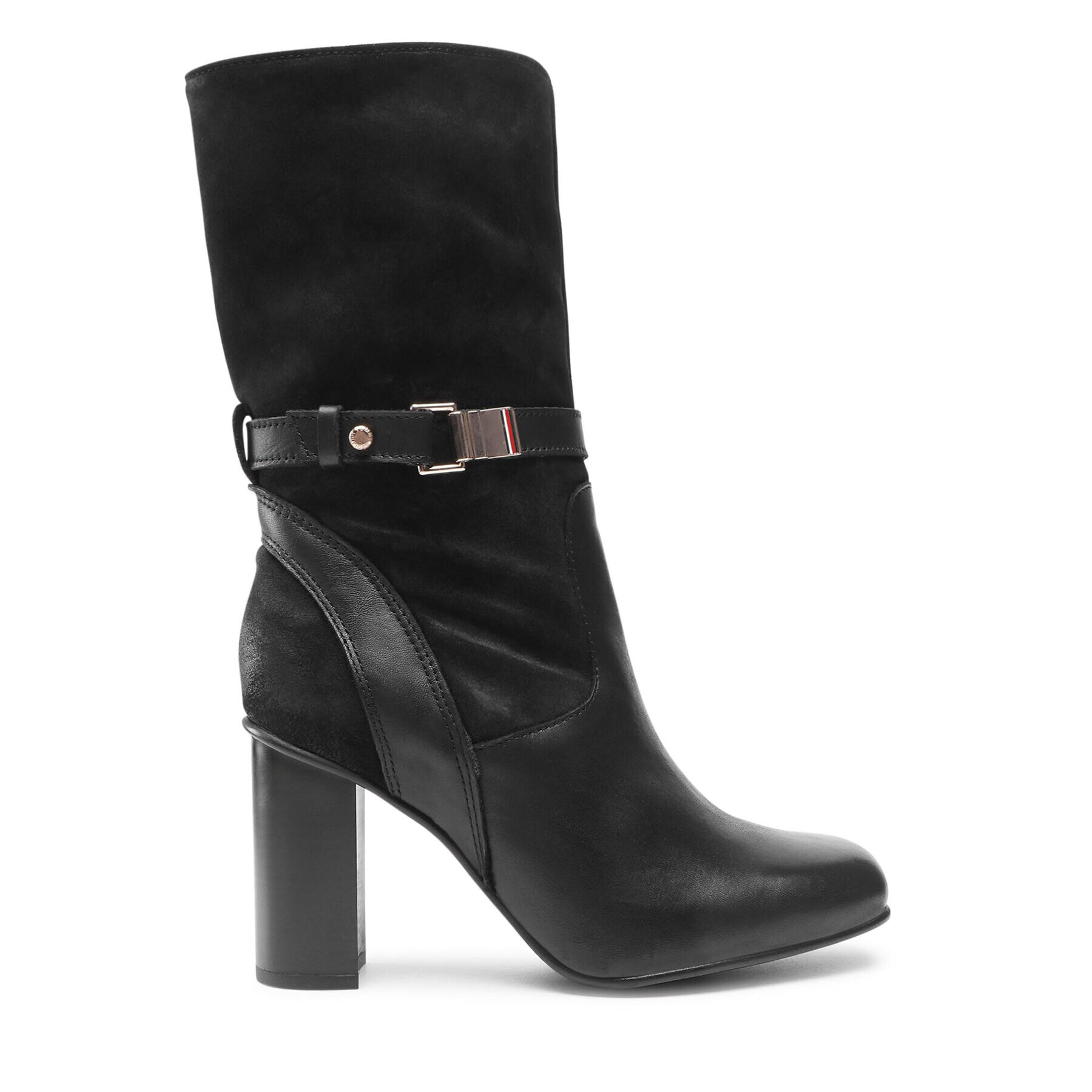 Tommy Hilfiger Kozačky Elevated Th High Heel Boot FW0FW06056 Černá - Pepit.cz