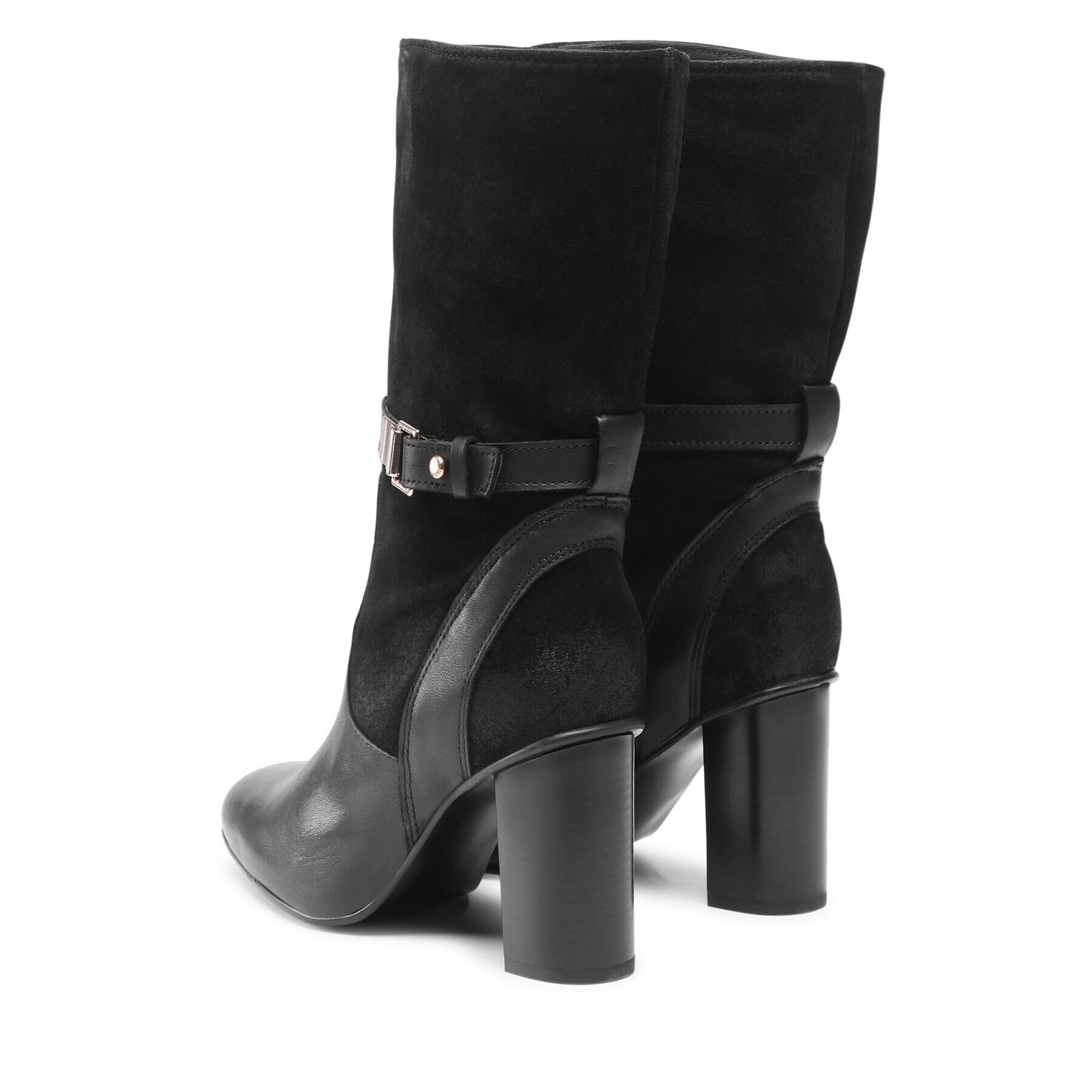 Tommy Hilfiger Kozačky Elevated Th High Heel Boot FW0FW06056 Černá - Pepit.cz