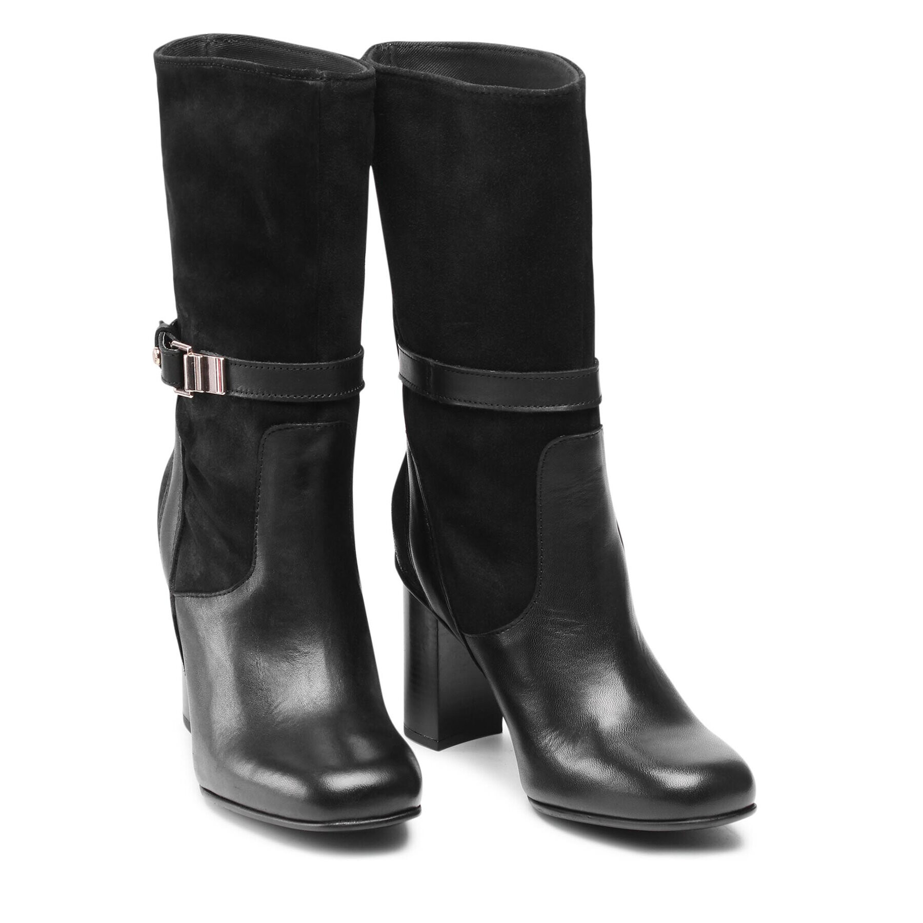 Tommy Hilfiger Kozačky Elevated Th High Heel Boot FW0FW06056 Černá - Pepit.cz