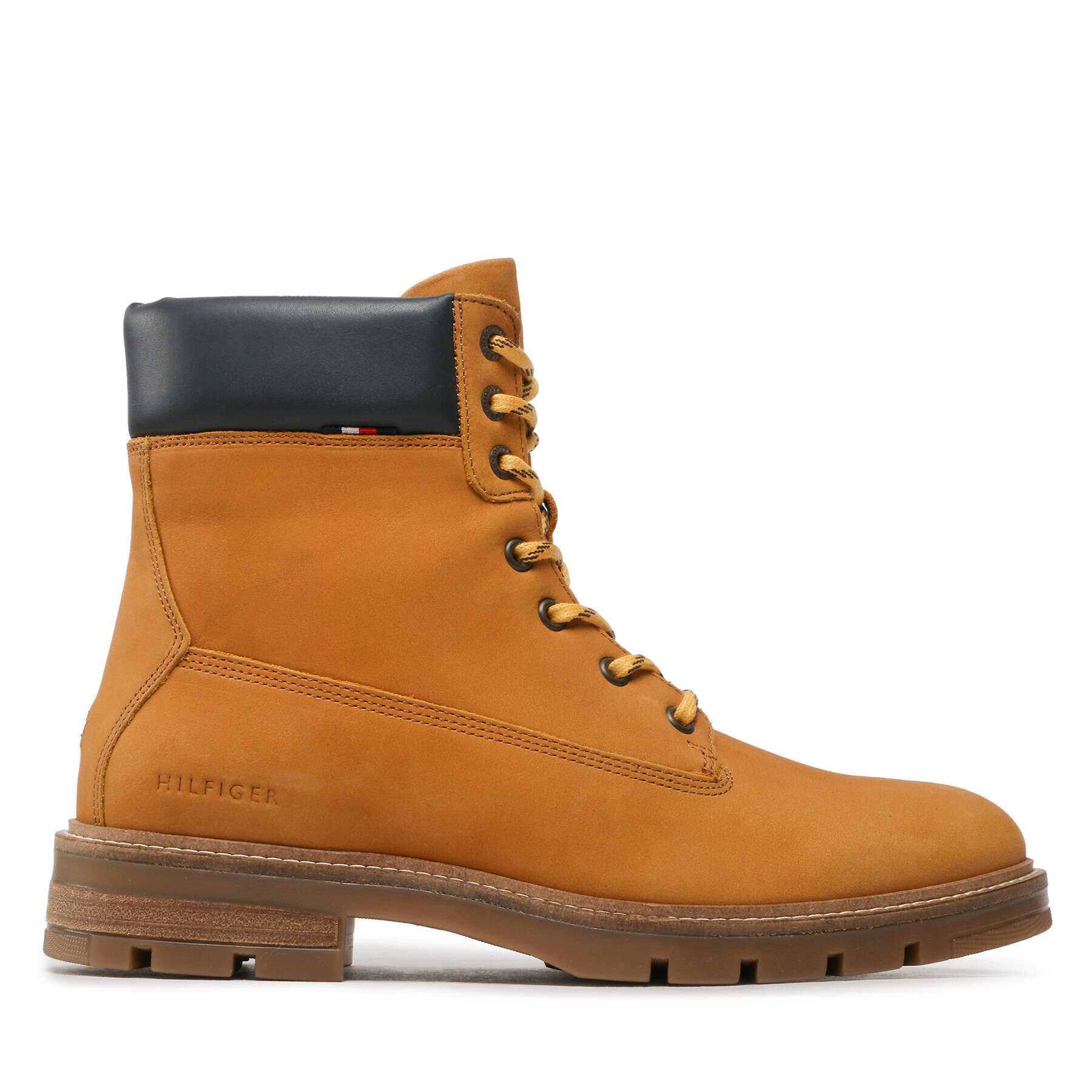 Tommy Hilfiger Kozačky Padded Nubuck Boot FM0FM04205 Hnědá - Pepit.cz