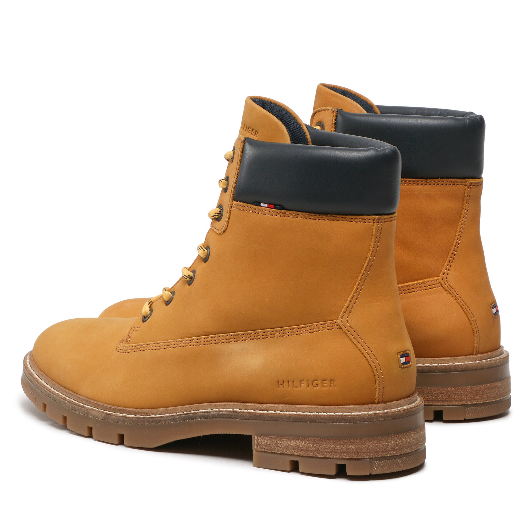 Tommy Hilfiger Kozačky Padded Nubuck Boot FM0FM04205 Hnědá - Pepit.cz