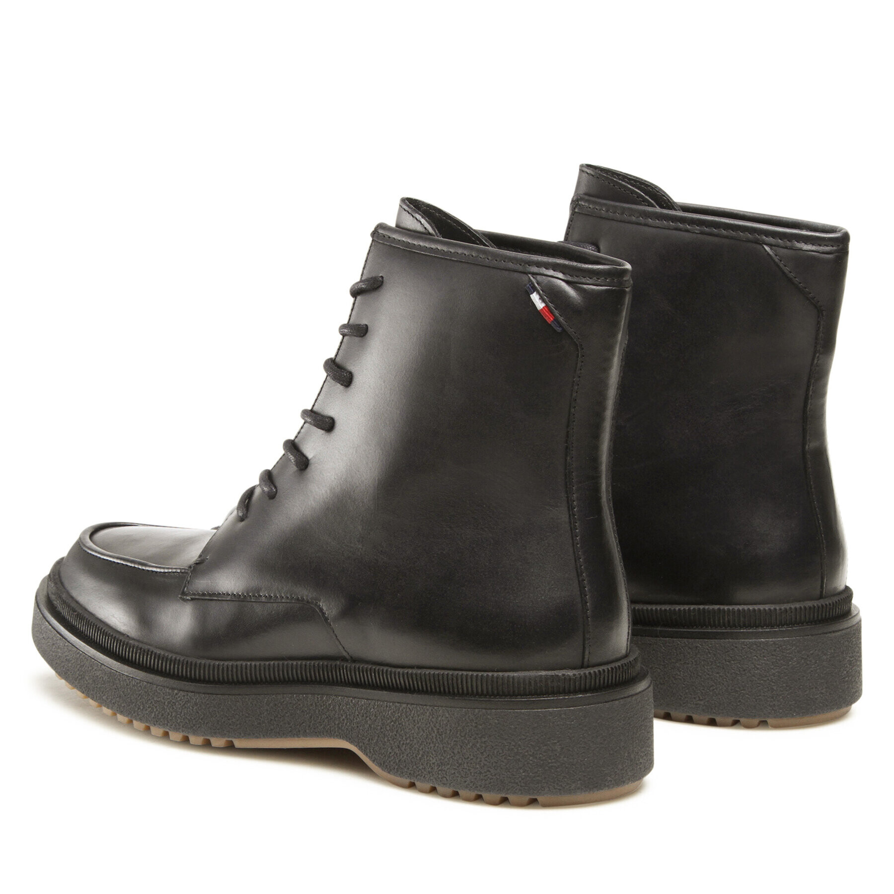 Tommy Hilfiger Kozačky Premium Cleated Lth Boot FM0FM04194 Černá - Pepit.cz