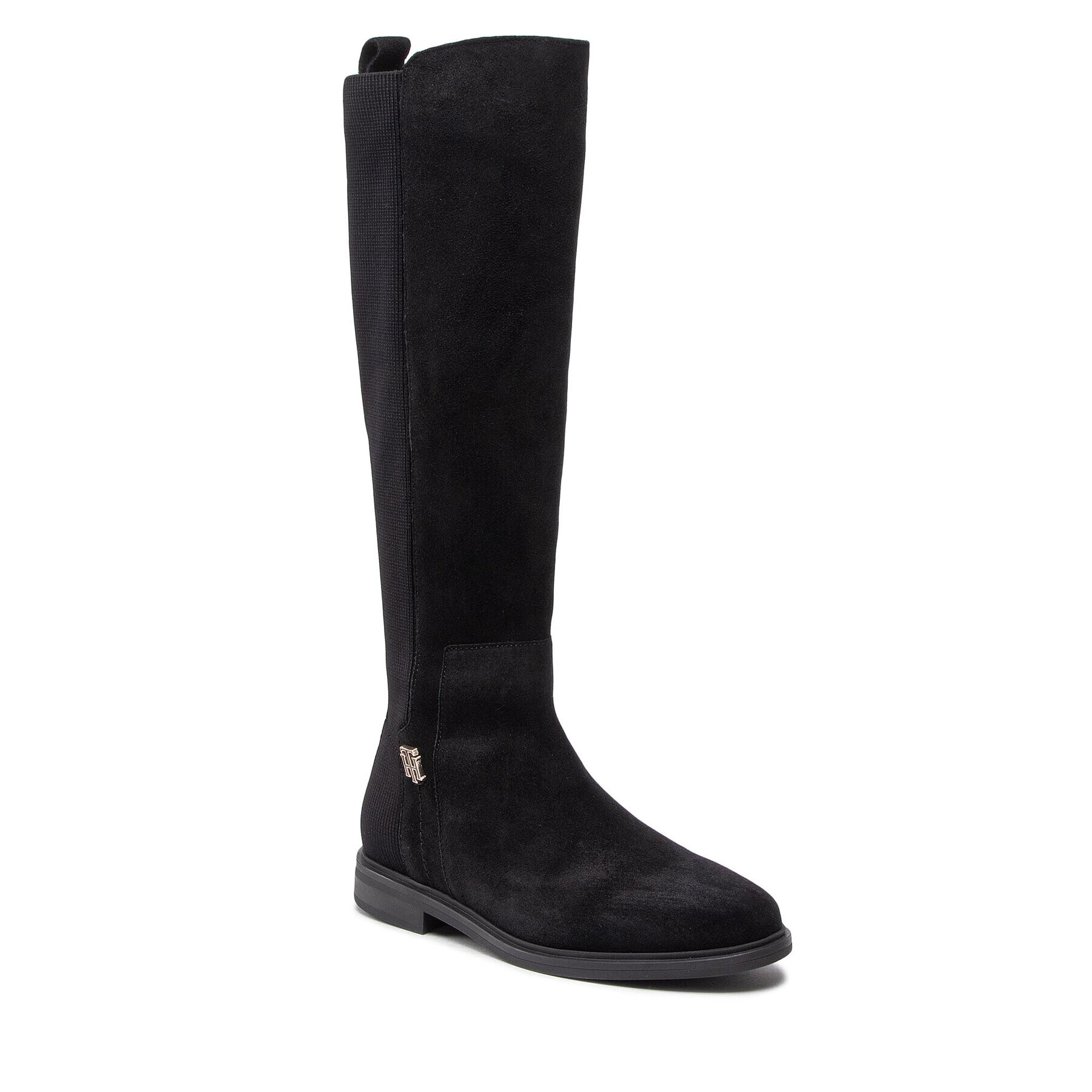 Tommy Hilfiger Kozačky Th Essentials Longboot FW0FW07050 Černá - Pepit.cz