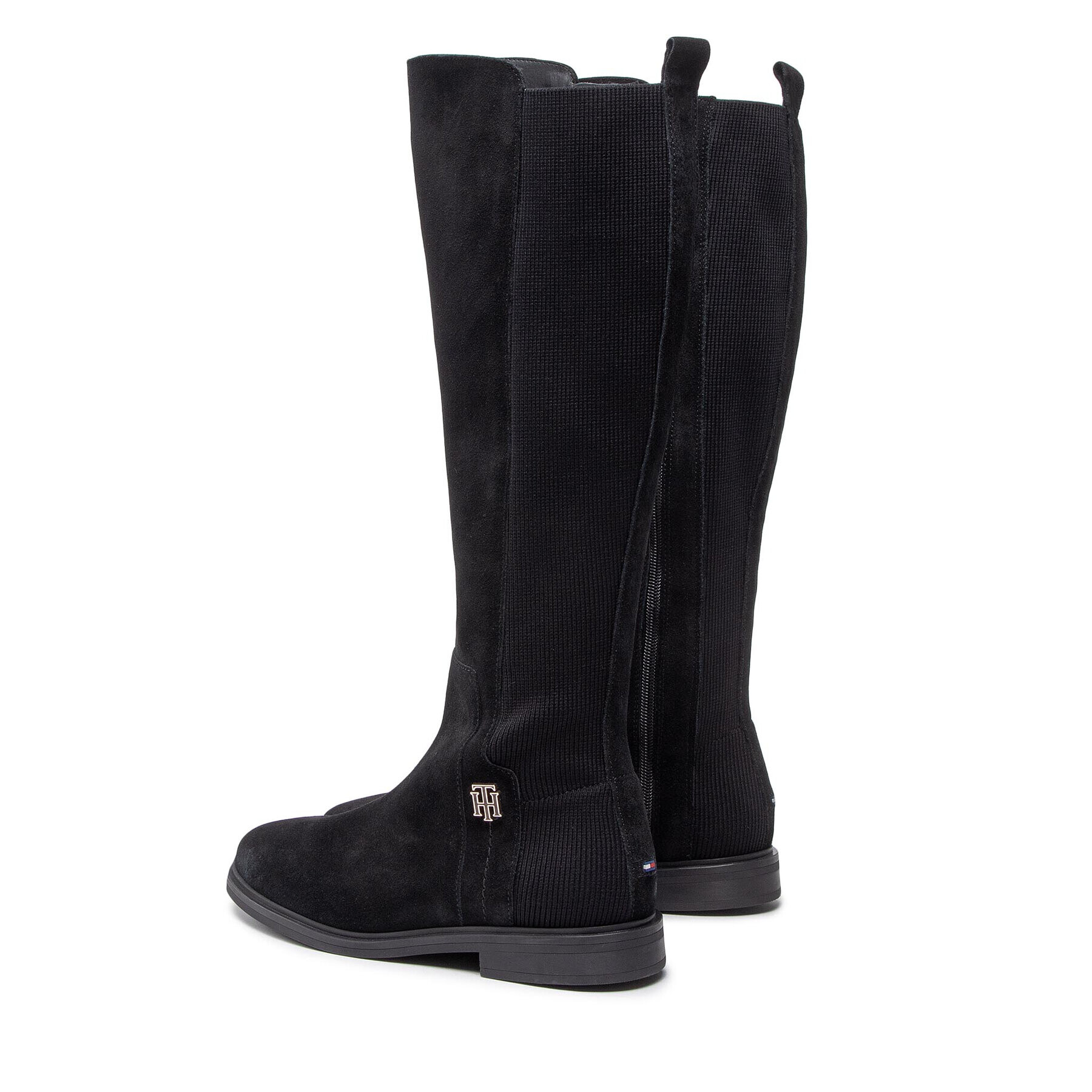 Tommy Hilfiger Kozačky Th Essentials Longboot FW0FW07050 Černá - Pepit.cz