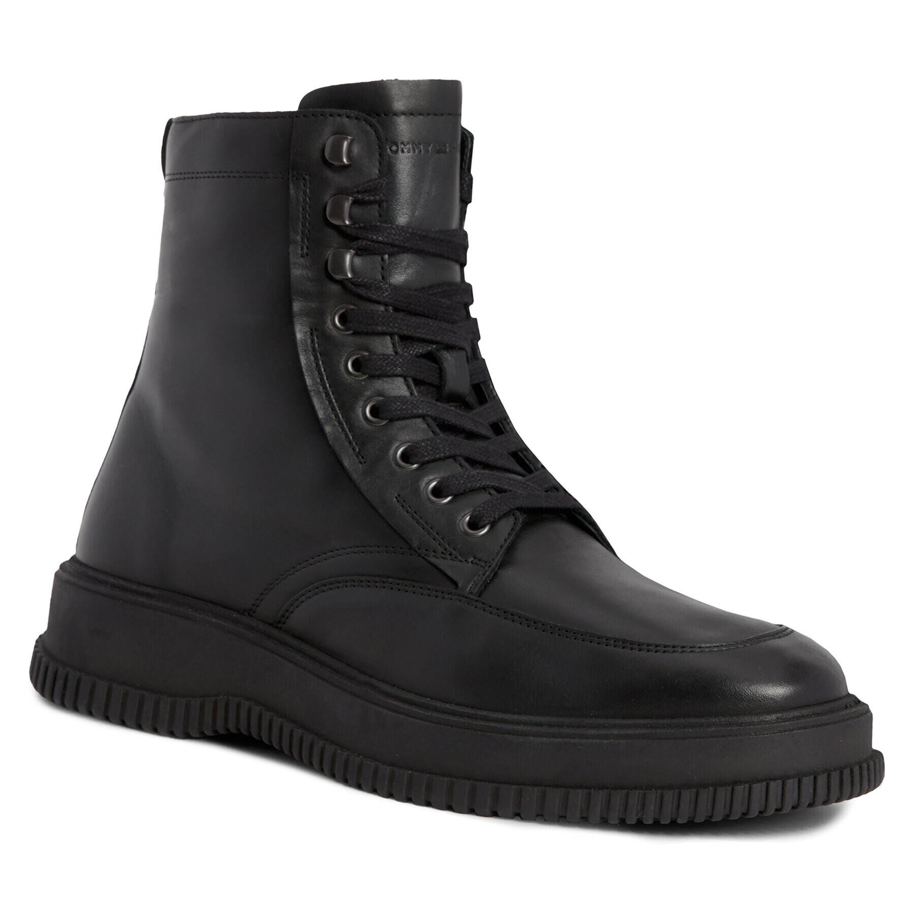 Tommy Hilfiger Kozačky Th Everyday Class Termo Lth Boot FM0FM04658 Černá - Pepit.cz