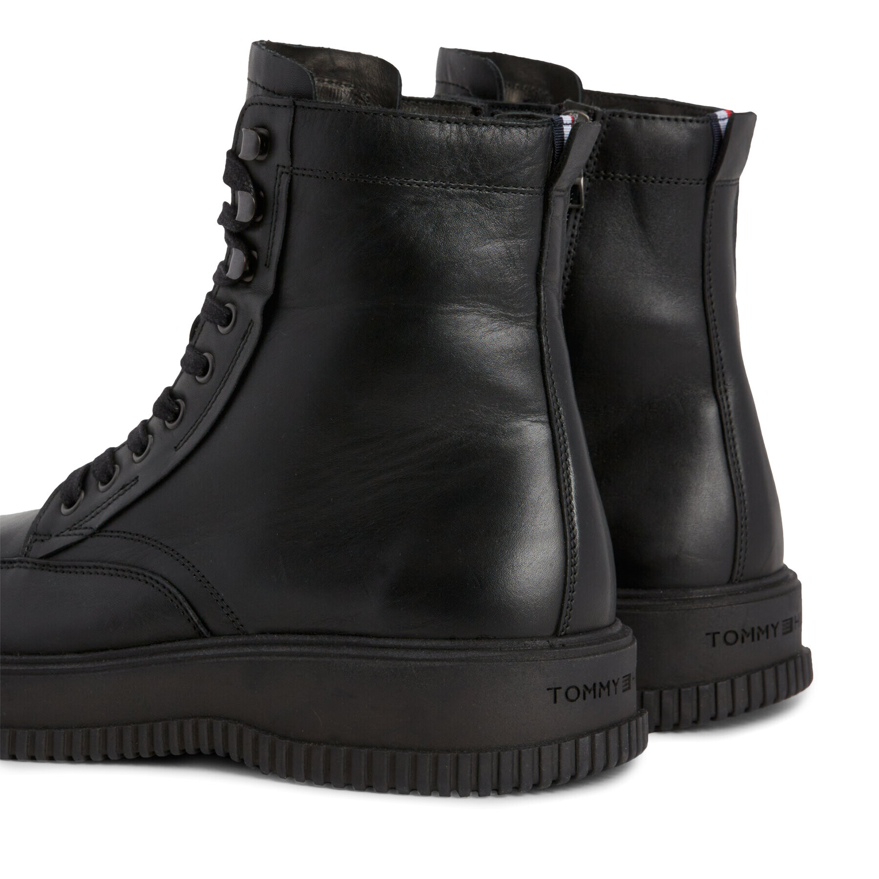 Tommy Hilfiger Kozačky Th Everyday Class Termo Lth Boot FM0FM04658 Černá - Pepit.cz