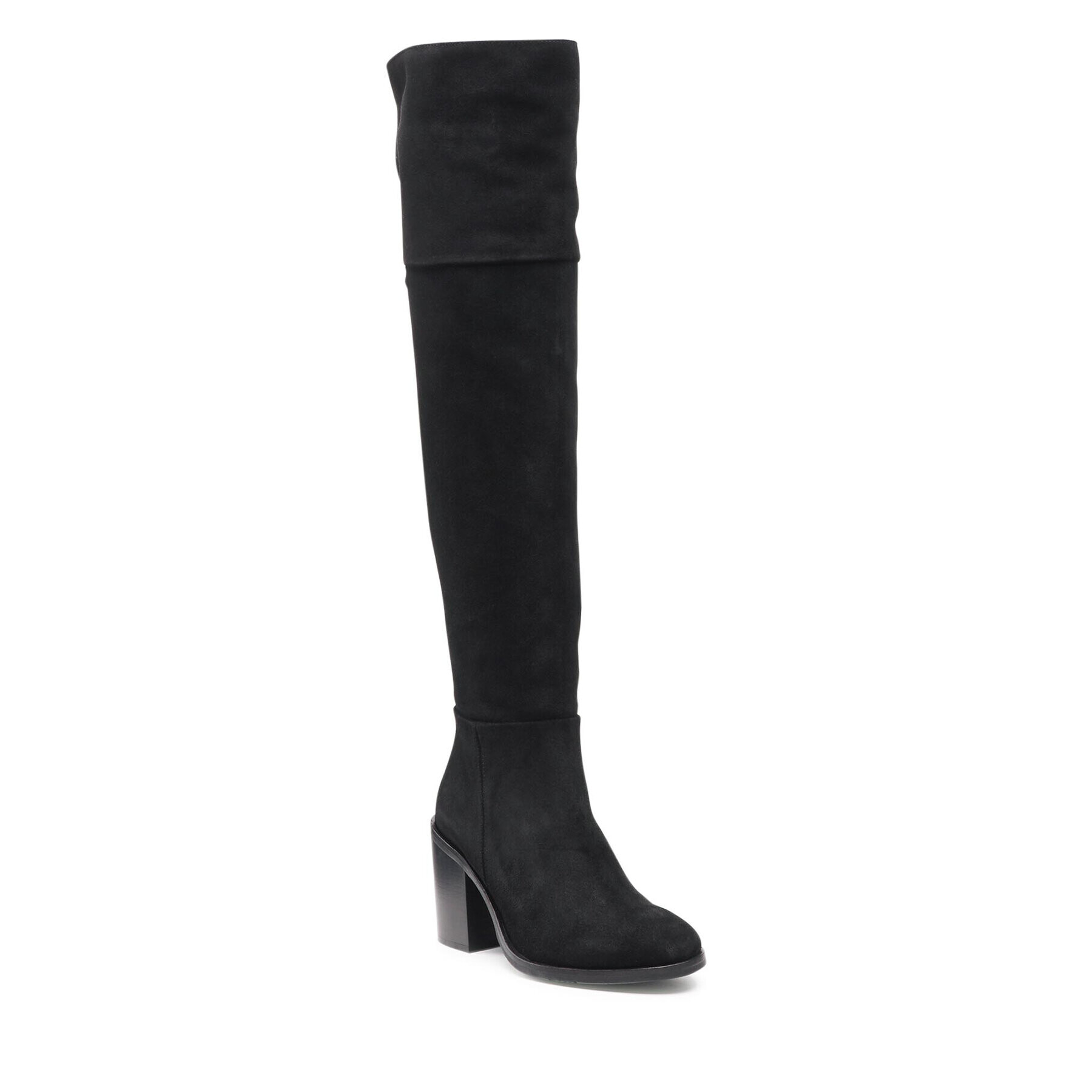 Tommy Hilfiger Kozačky Th Flag Stud Overknee Boot FW0FW05970 Černá - Pepit.cz