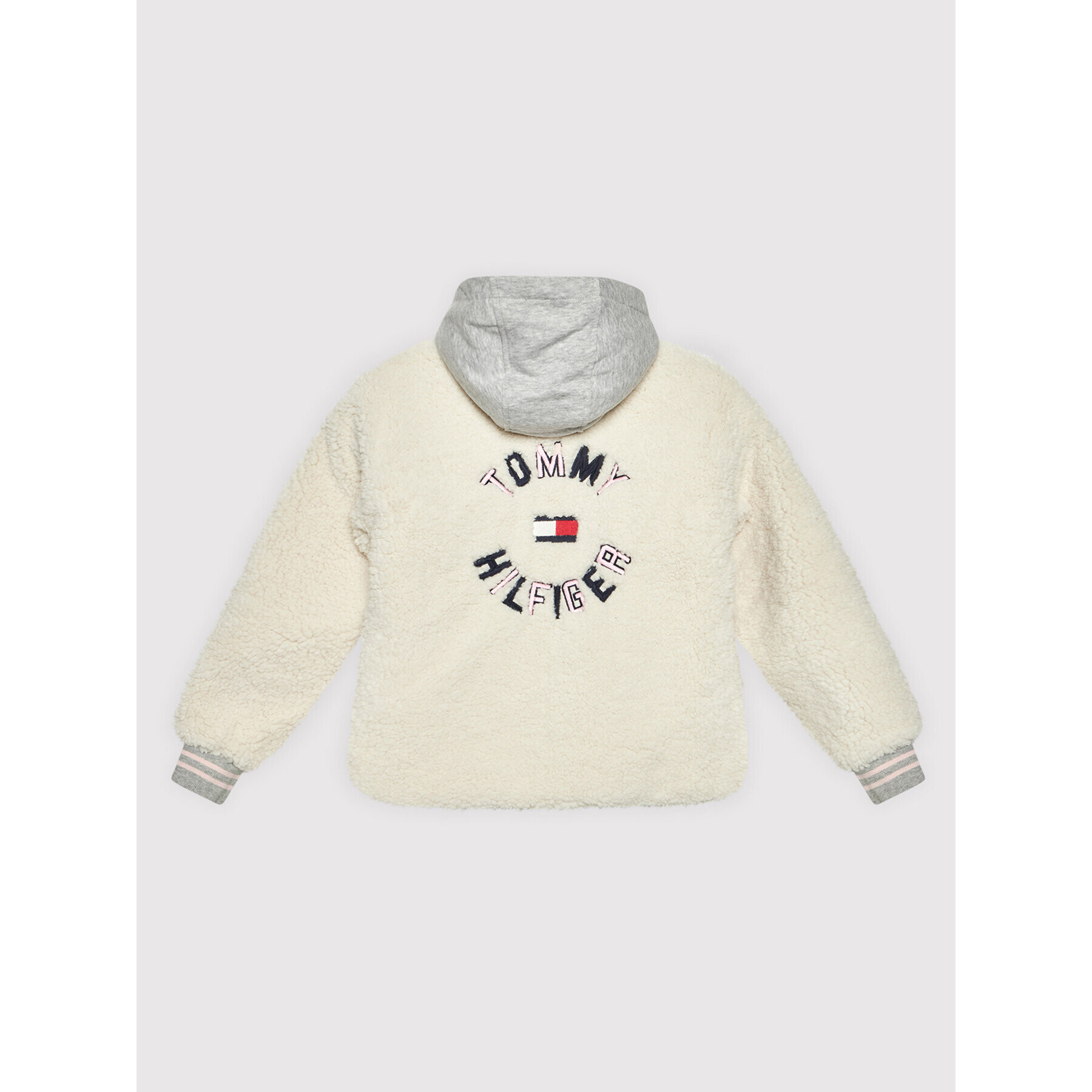 Tommy Hilfiger Kožich Sherpa KG0KG05576 D Bílá Regular Fit - Pepit.cz