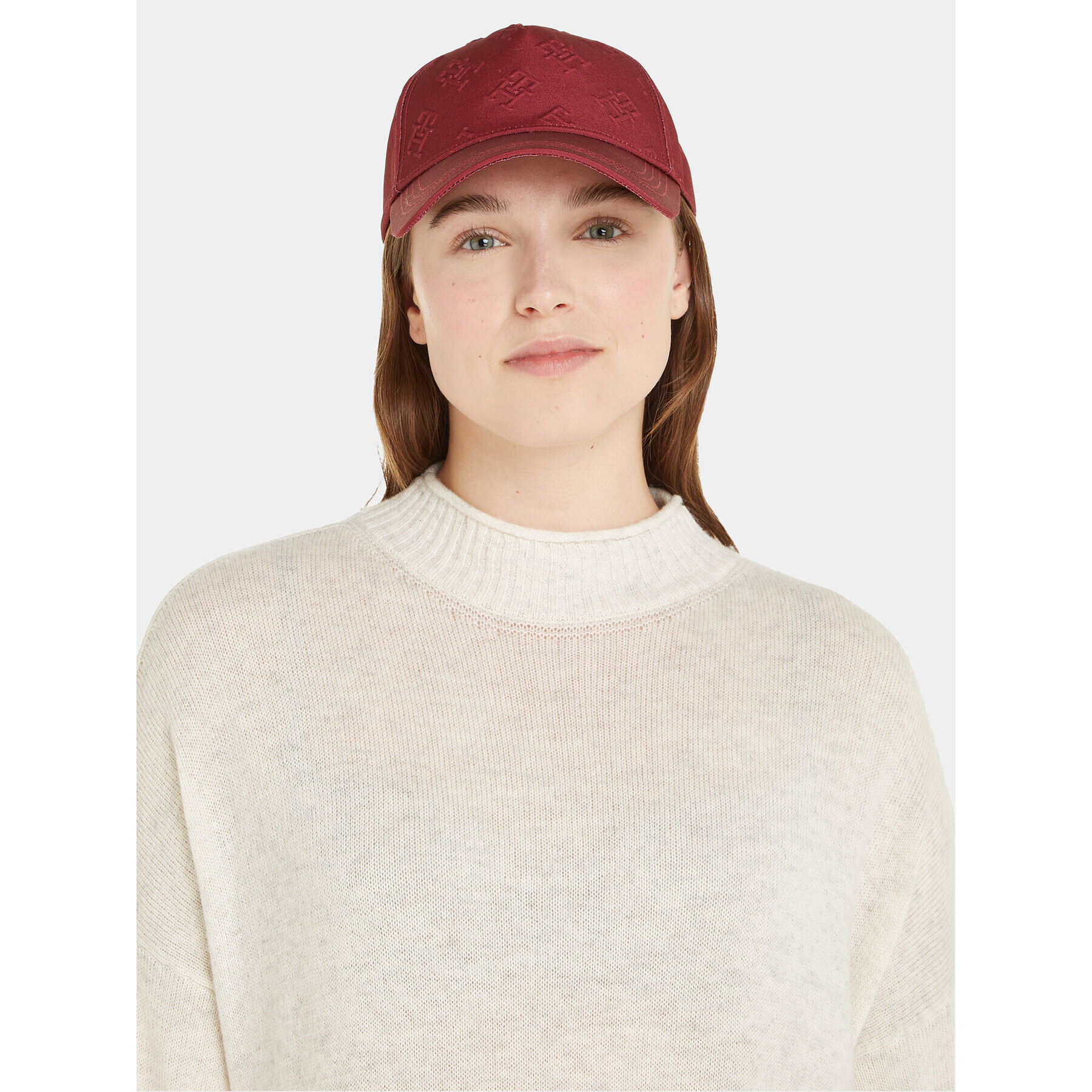 Tommy Hilfiger Kšiltovka Monogram Debossed Cap AW0AW15328 Červená - Pepit.cz