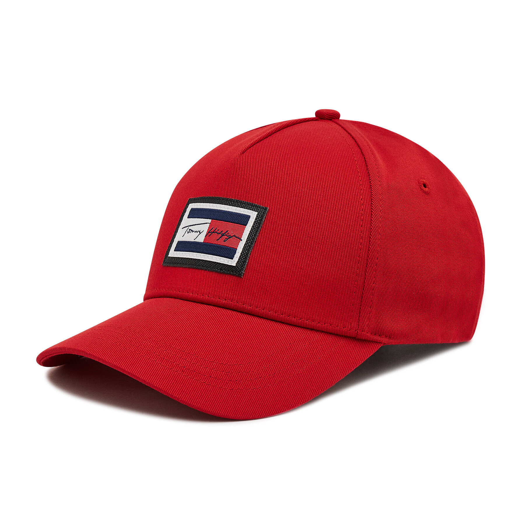 Tommy Hilfiger Kšiltovka Signature Flag Cap AM0AM07664 Červená - Pepit.cz