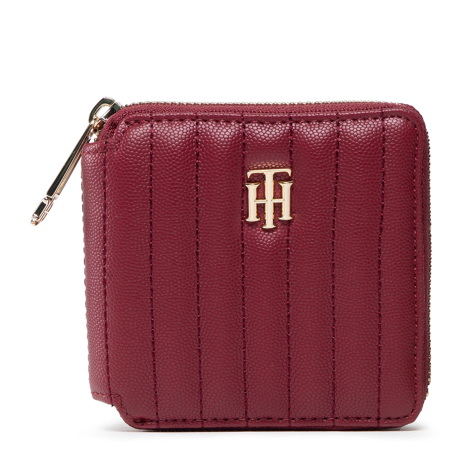 Tommy Hilfiger Malá dámská peněženka Th Timeless Med Wallet Quilted AW0AW13644 Hnědá - Pepit.cz