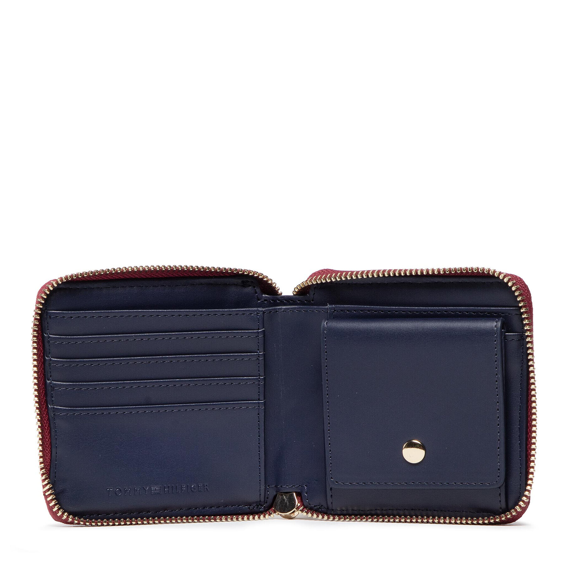 Tommy Hilfiger Malá dámská peněženka Th Timeless Med Wallet Quilted AW0AW13644 Hnědá - Pepit.cz