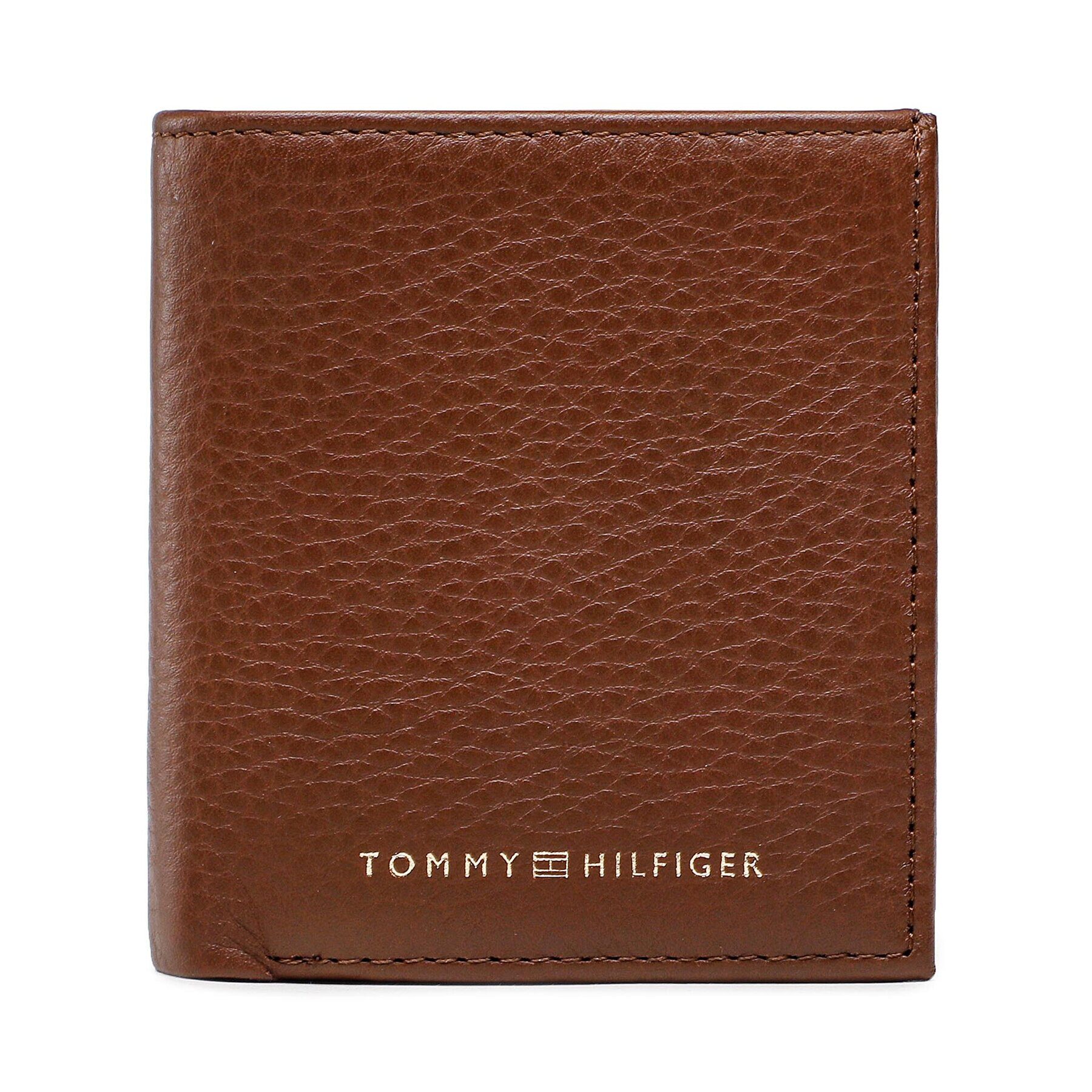 Tommy Hilfiger Malá pánská peněženka Th Premium Leather Trifold AM0AM10992 Hnědá - Pepit.cz