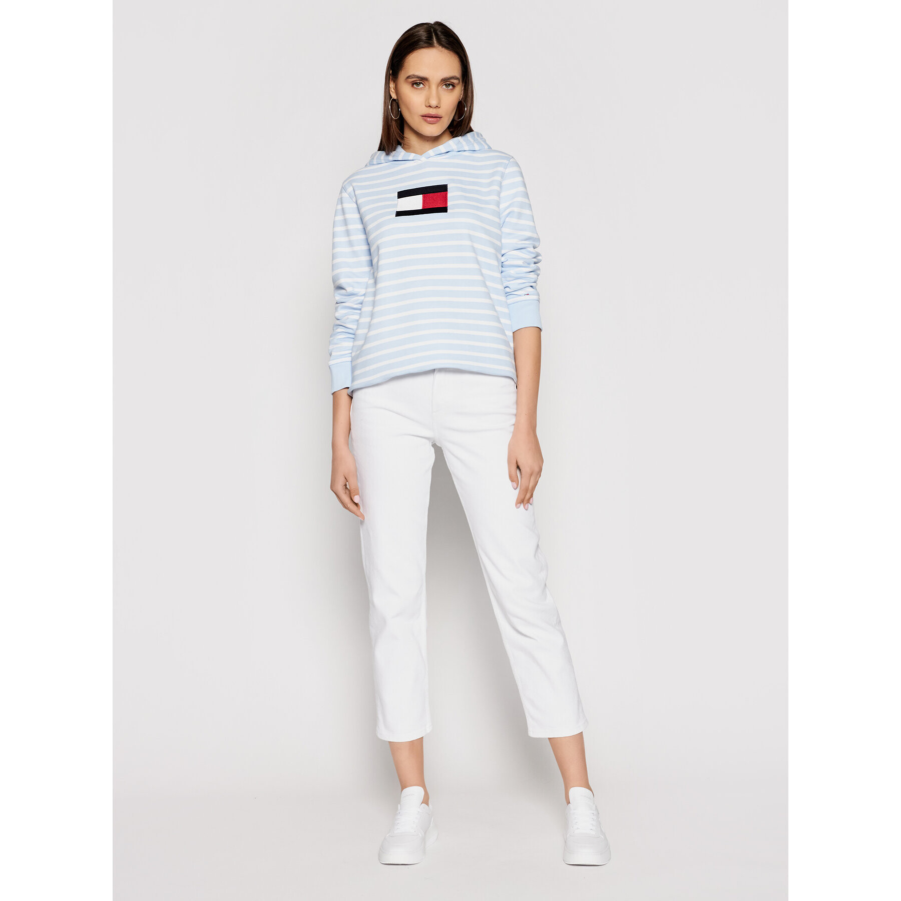 Tommy Hilfiger Mikina Abo Flag WW0WW32440 Modrá Regular Fit - Pepit.cz