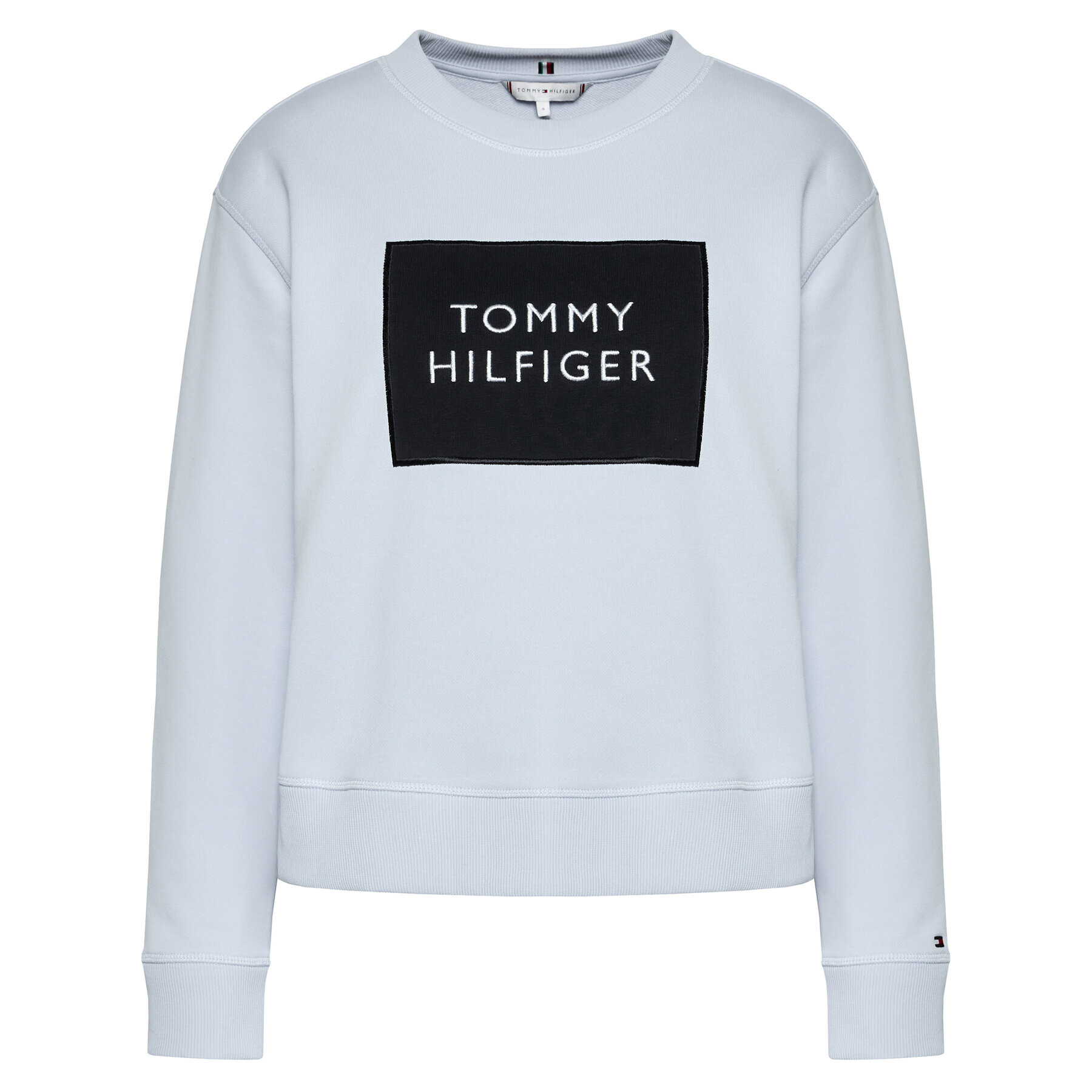 Tommy Hilfiger Mikina Box WW0WW30391 Modrá Relaxed Fit - Pepit.cz