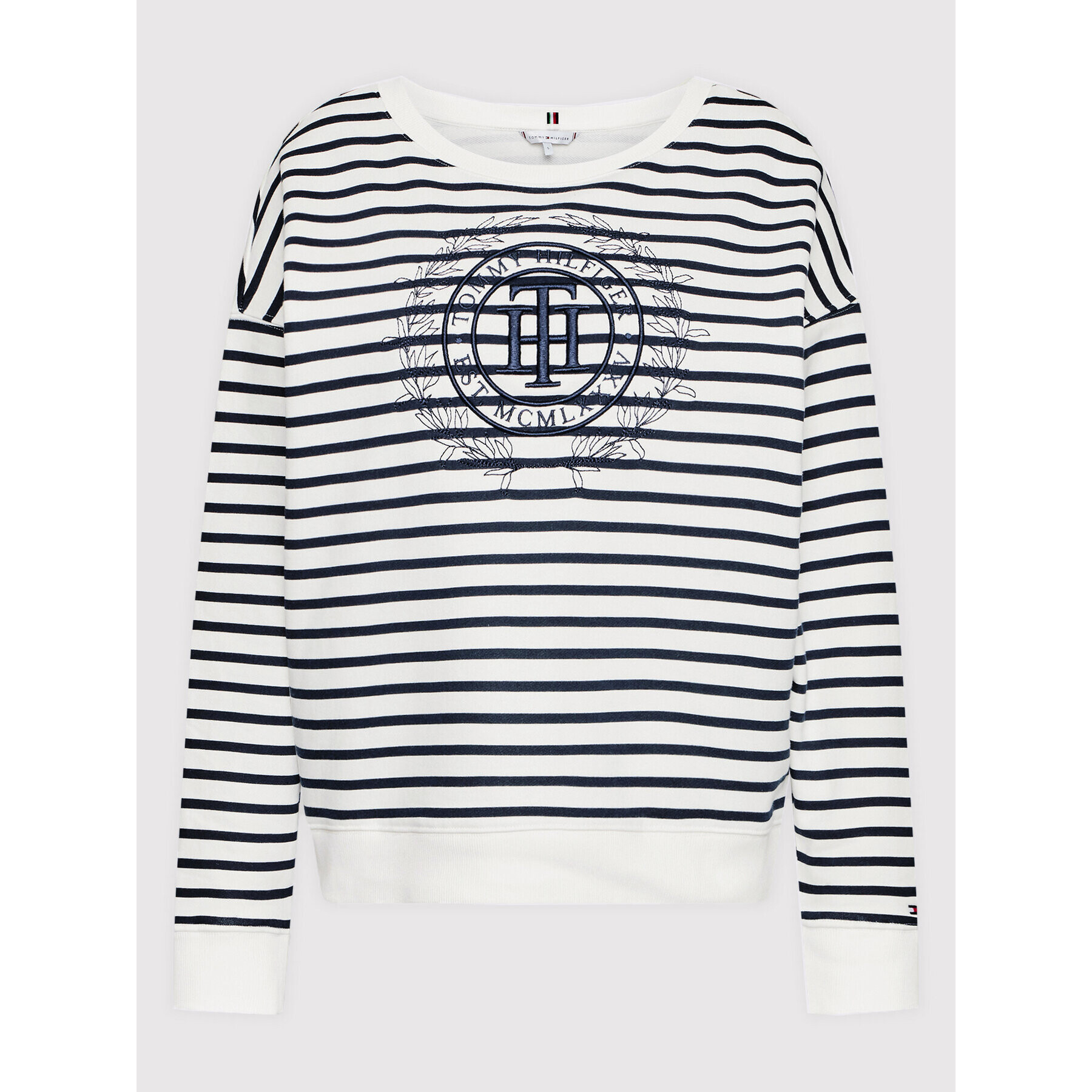 Tommy Hilfiger Mikina Circle Open-Nk WW0WW34437 Tmavomodrá Relaxed Fit - Pepit.cz