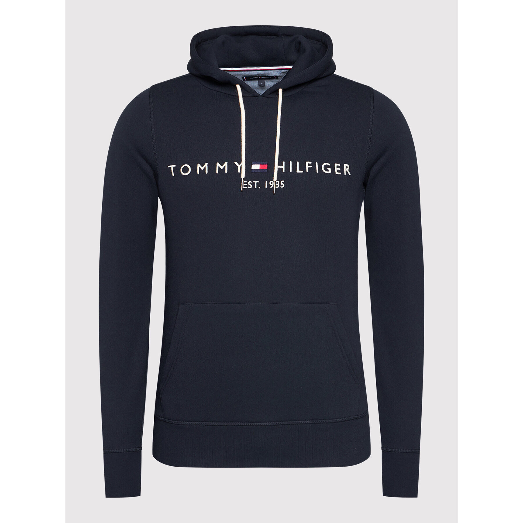 Tommy Hilfiger Mikina Core Logo MW0MW10752 Tmavomodrá Regular Fit - Pepit.cz