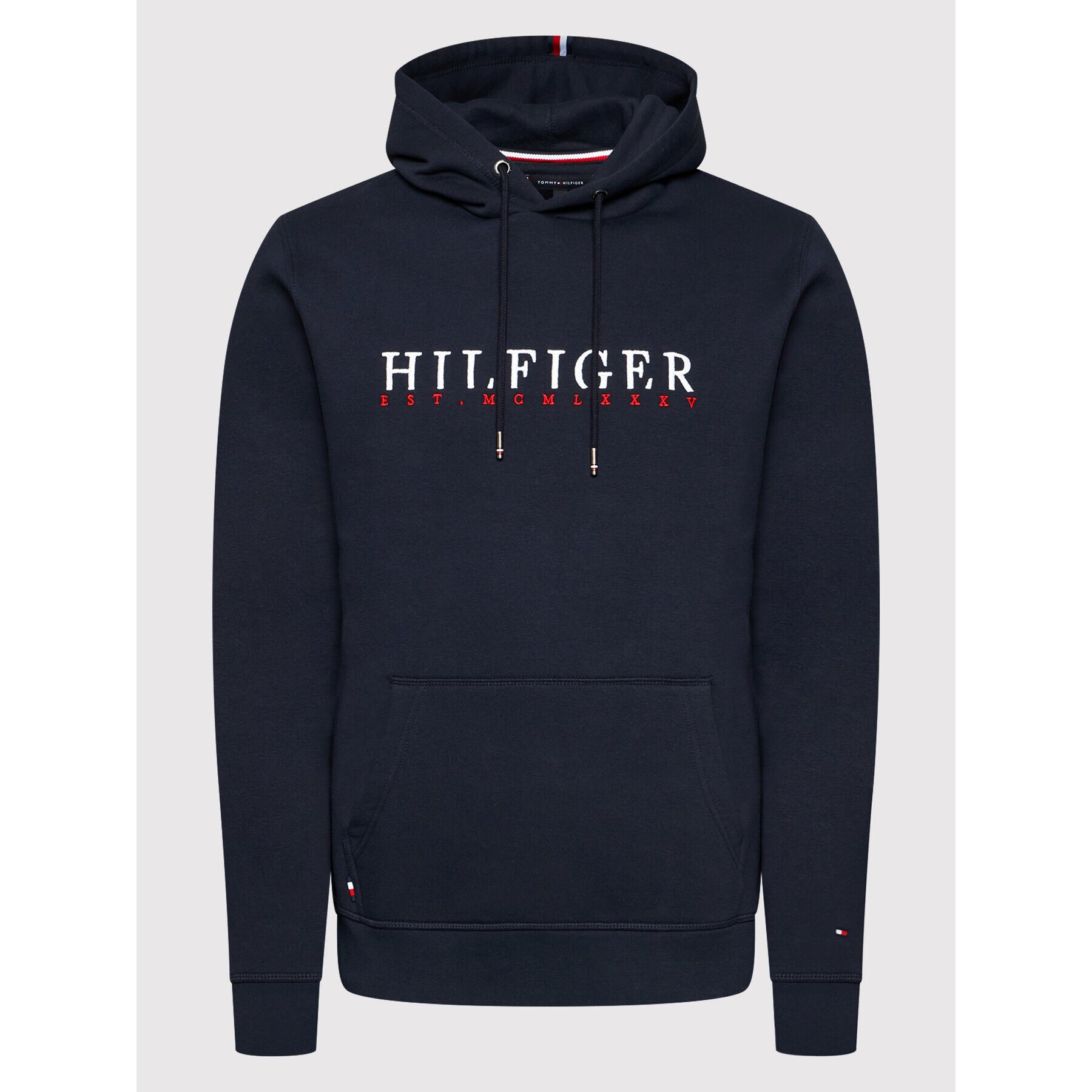 Tommy Hilfiger Mikina Corp Graphic MW0MW22204 Tmavomodrá Regular Fit - Pepit.cz