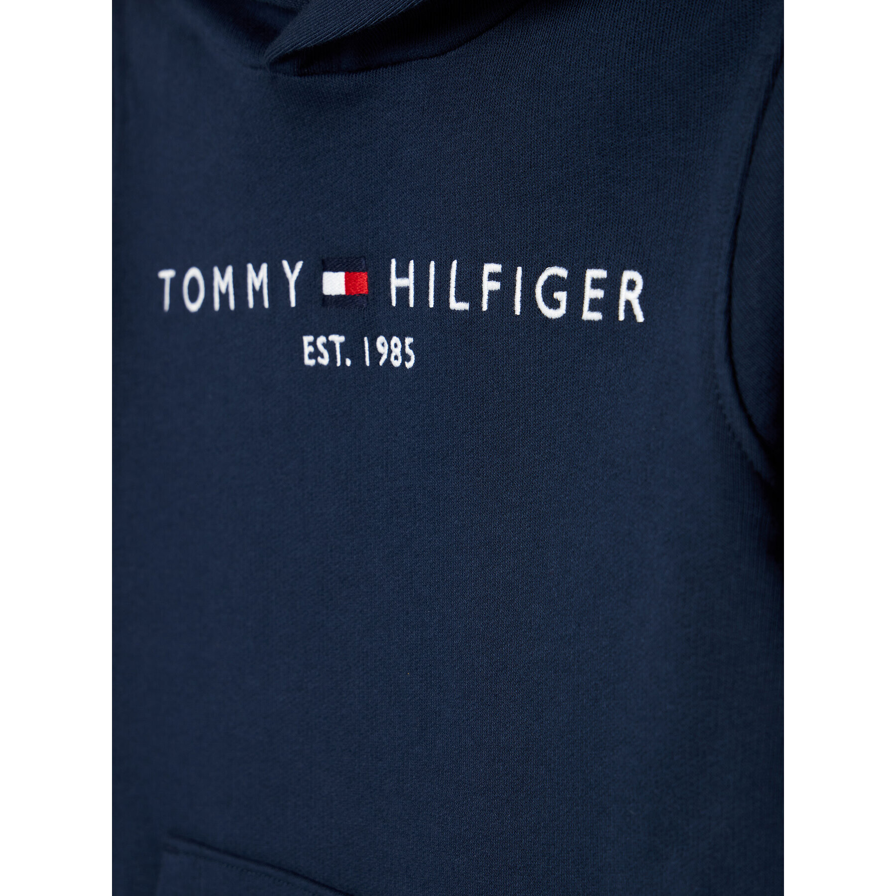 Tommy Hilfiger Mikina Essential Hoodie KS0KS00213 Tmavomodrá Regular Fit - Pepit.cz