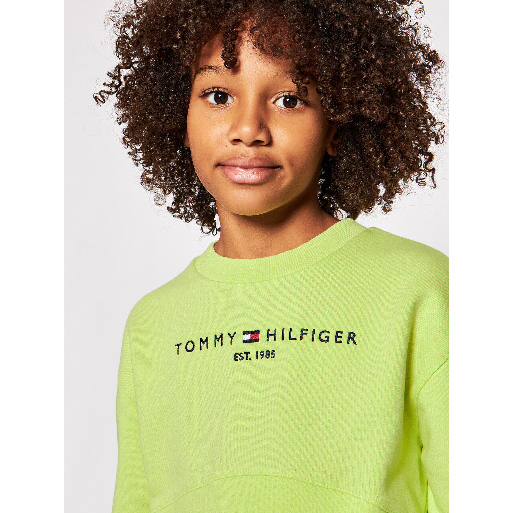 Tommy Hilfiger Mikina Essential KG0KG05764 D Zelená Regular Fit - Pepit.cz