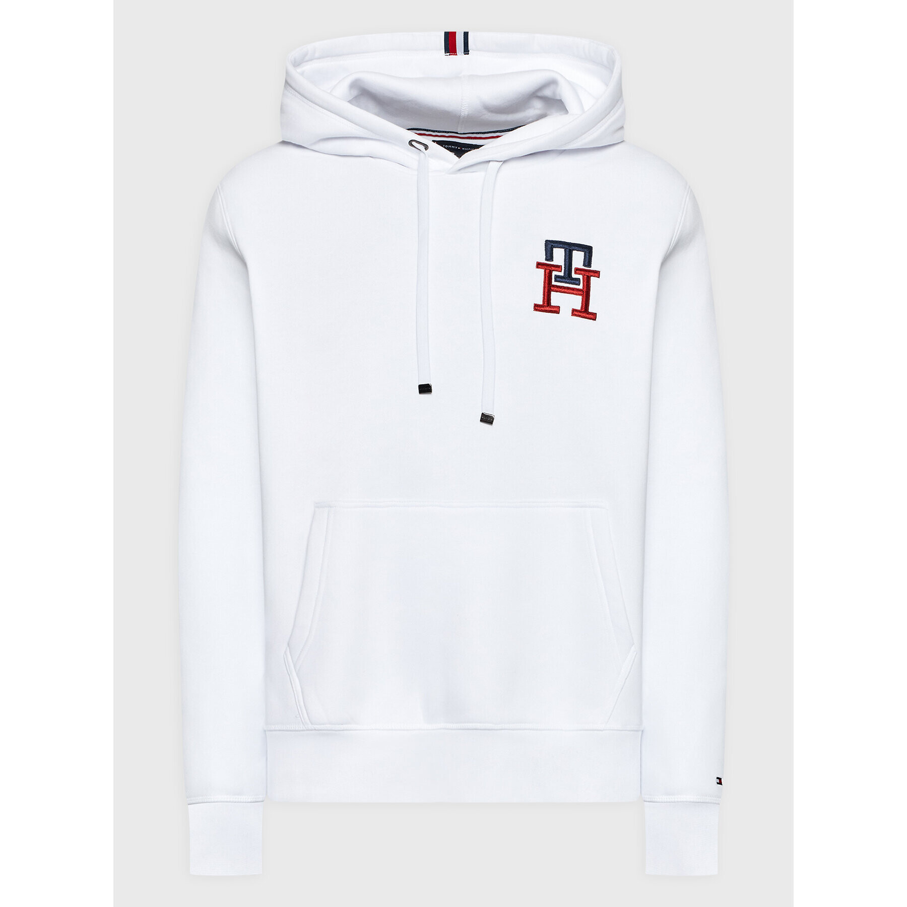 Tommy Hilfiger Mikina Essential Monogram MW0MW28677 Bílá Regular Fit - Pepit.cz