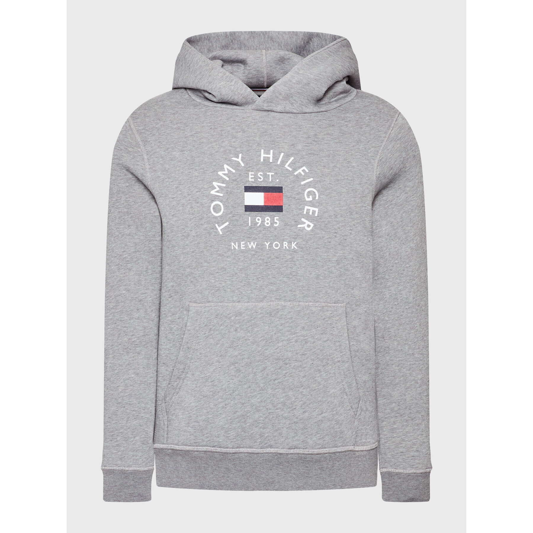 Tommy Hilfiger Mikina Flag Arch MW0MW27842 Šedá Regular Fit - Pepit.cz