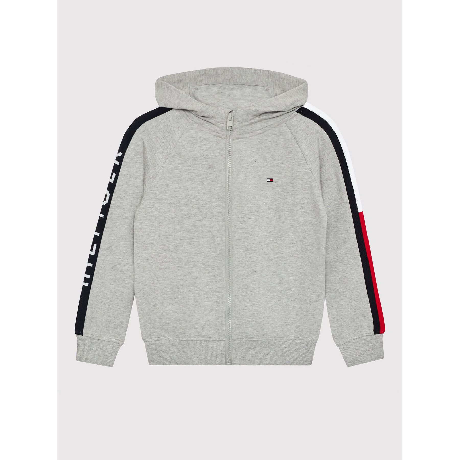 Tommy Hilfiger Mikina Flag KB0KB07651 Šedá Regular Fit - Pepit.cz