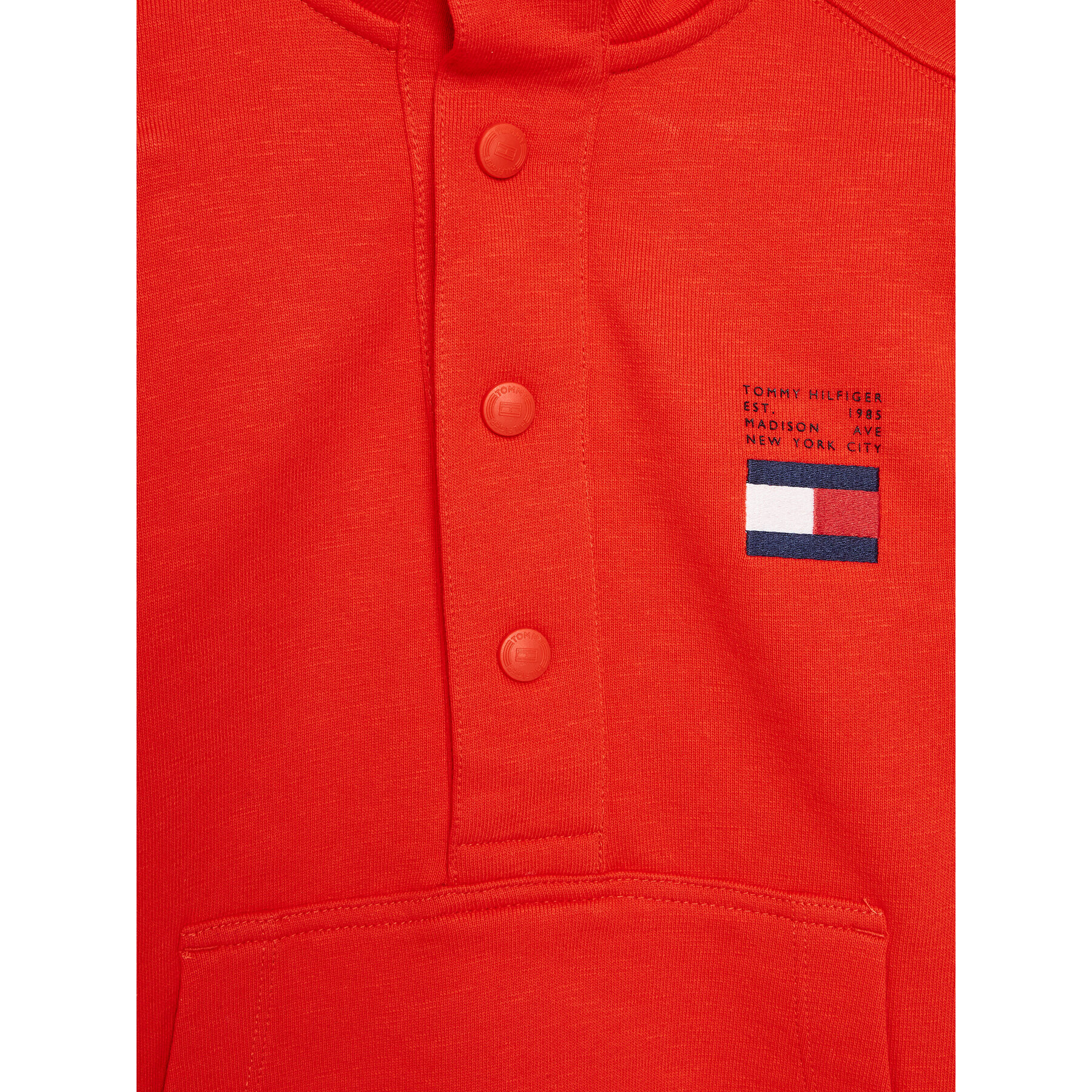 Tommy Hilfiger Mikina Flag KB0KB07953 D Červená Regular Fit - Pepit.cz