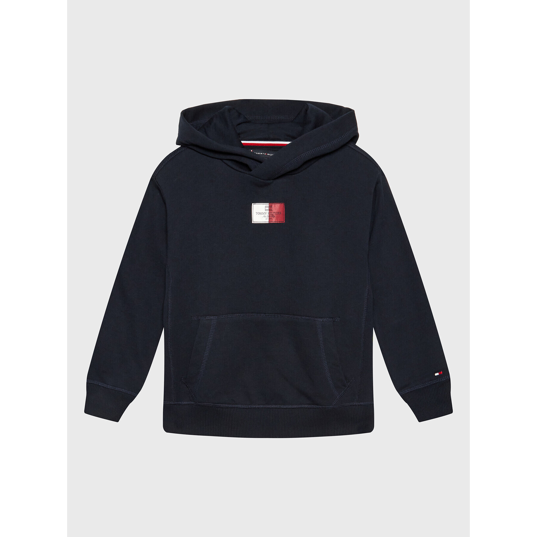 Tommy Hilfiger Mikina Flag Label KB0KB07894 M Tmavomodrá Regular Fit - Pepit.cz