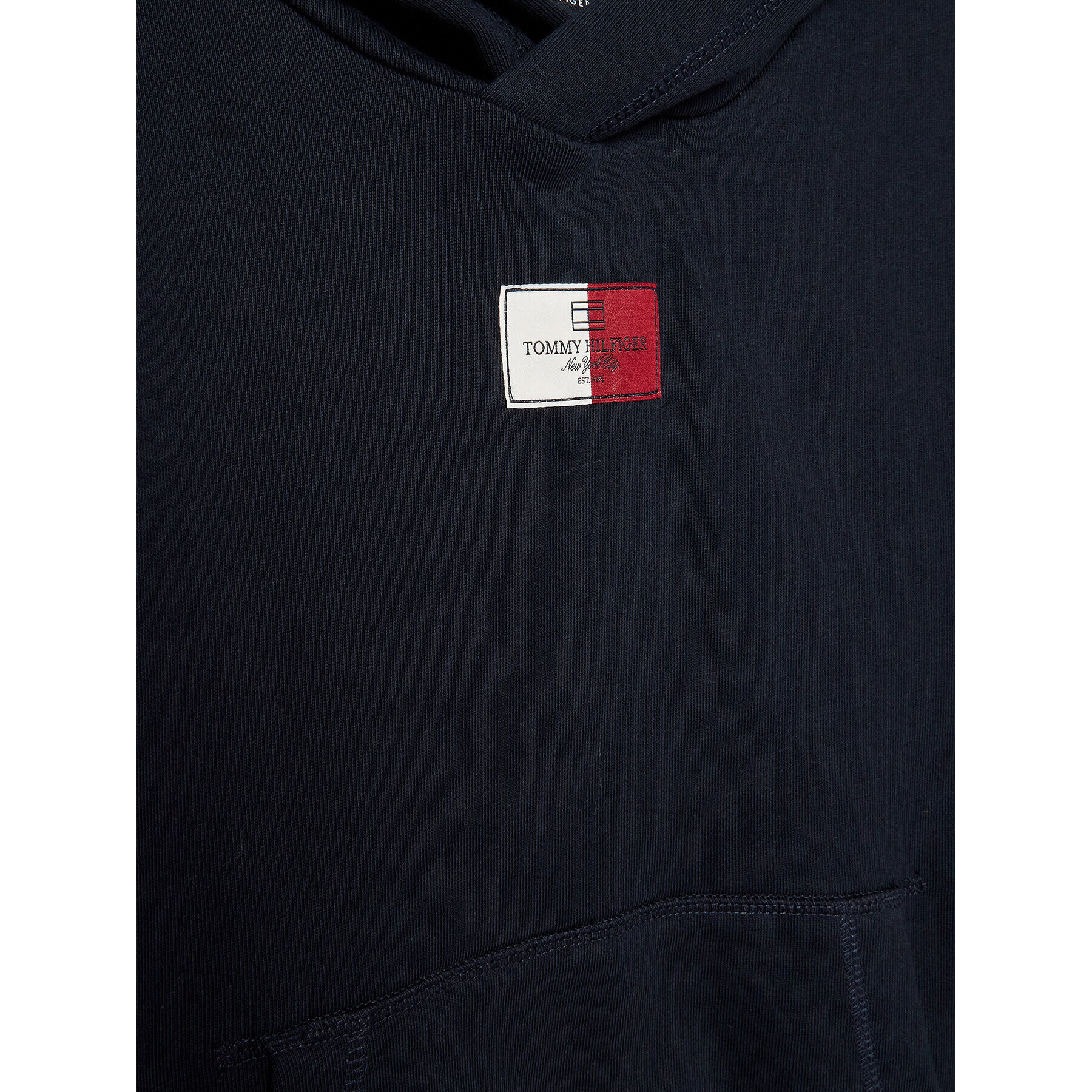 Tommy Hilfiger Mikina Flag Label KB0KB07894 M Tmavomodrá Regular Fit - Pepit.cz