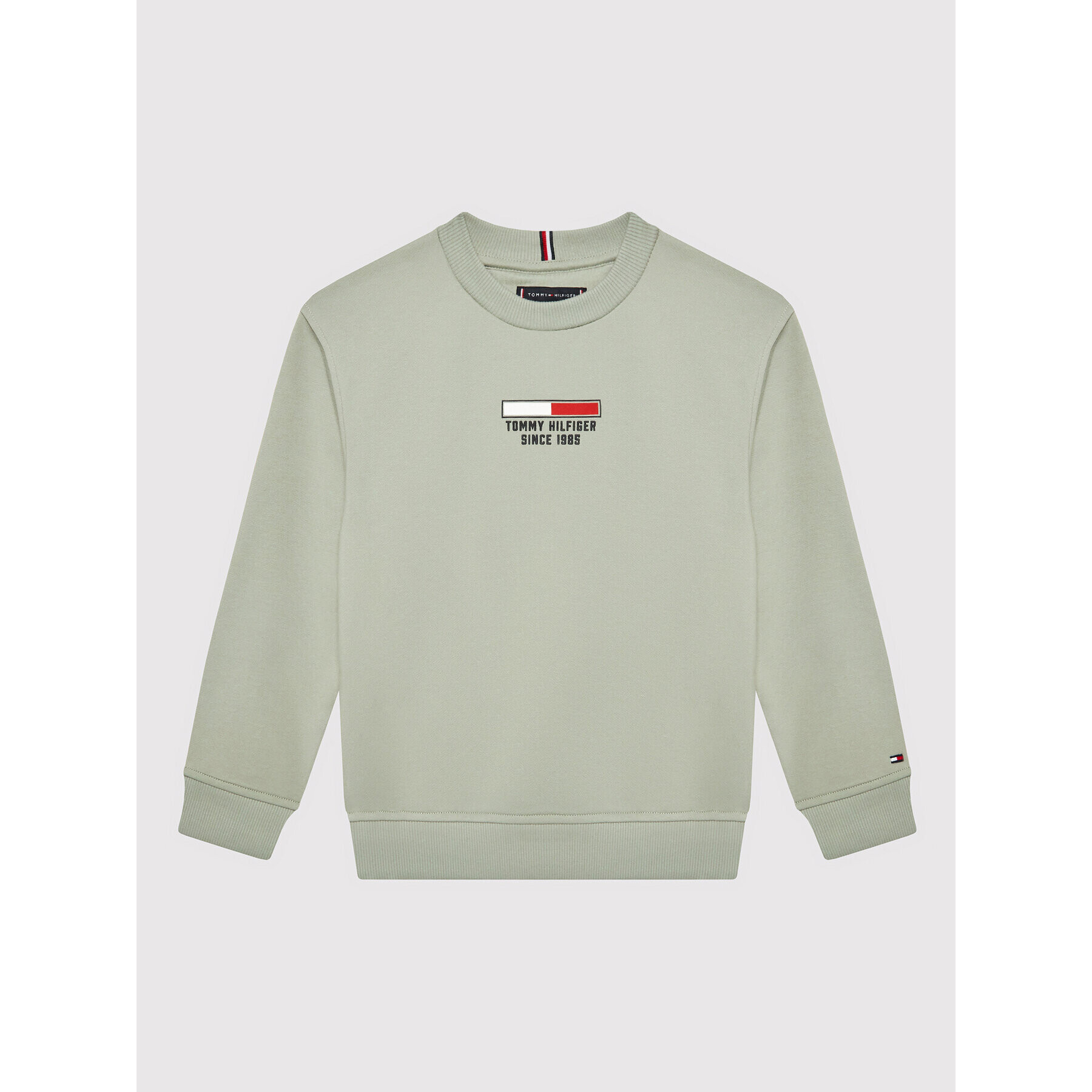 Tommy Hilfiger Mikina Flag Logo KB0KB07603 Šedá Regular Fit - Pepit.cz