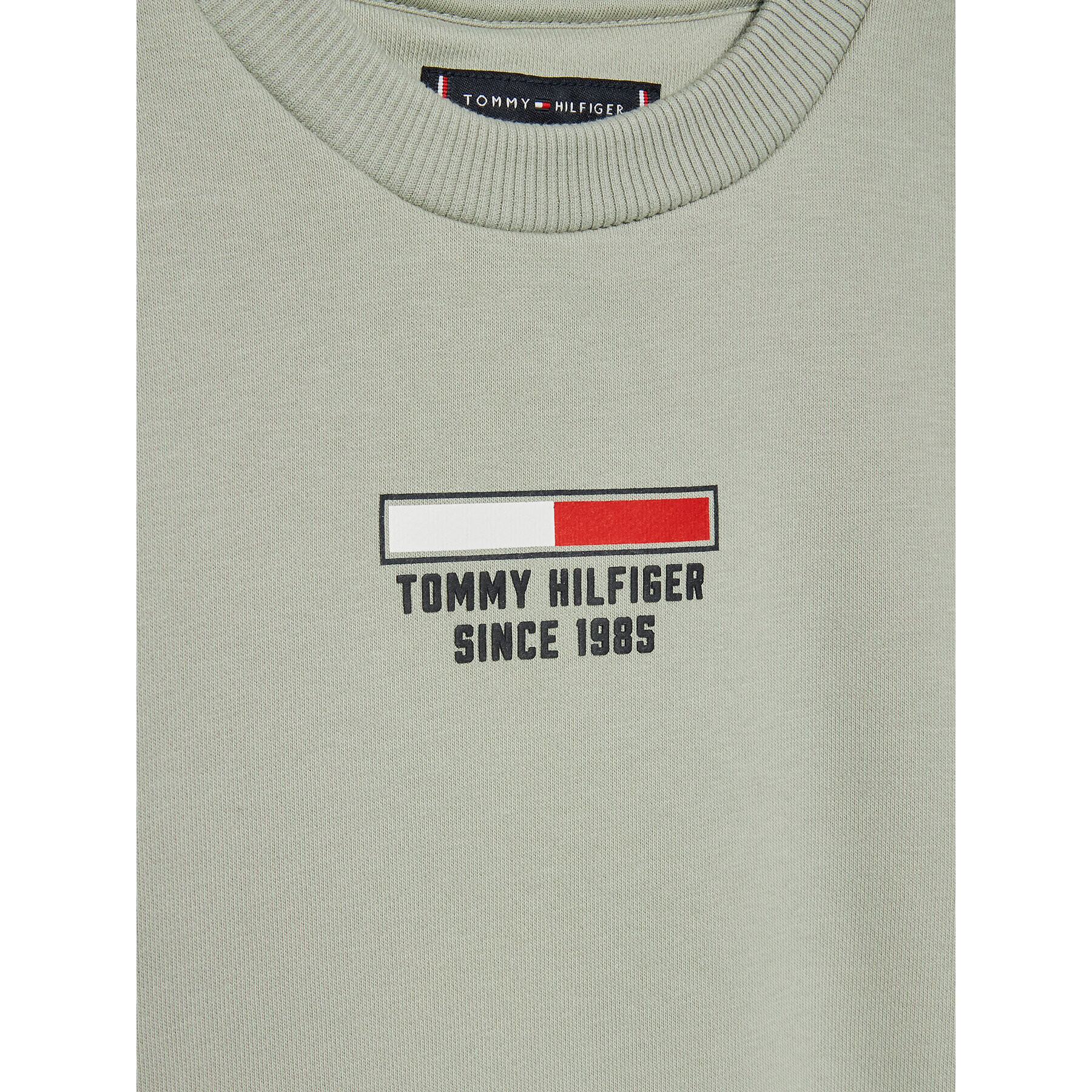 Tommy Hilfiger Mikina Flag Logo KB0KB07603 Šedá Regular Fit - Pepit.cz