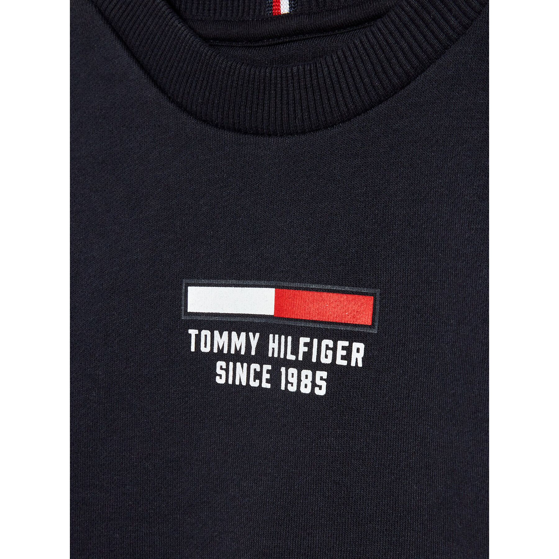 Tommy Hilfiger Mikina Flag Logo KB0KB07603 Tmavomodrá Regular Fit - Pepit.cz