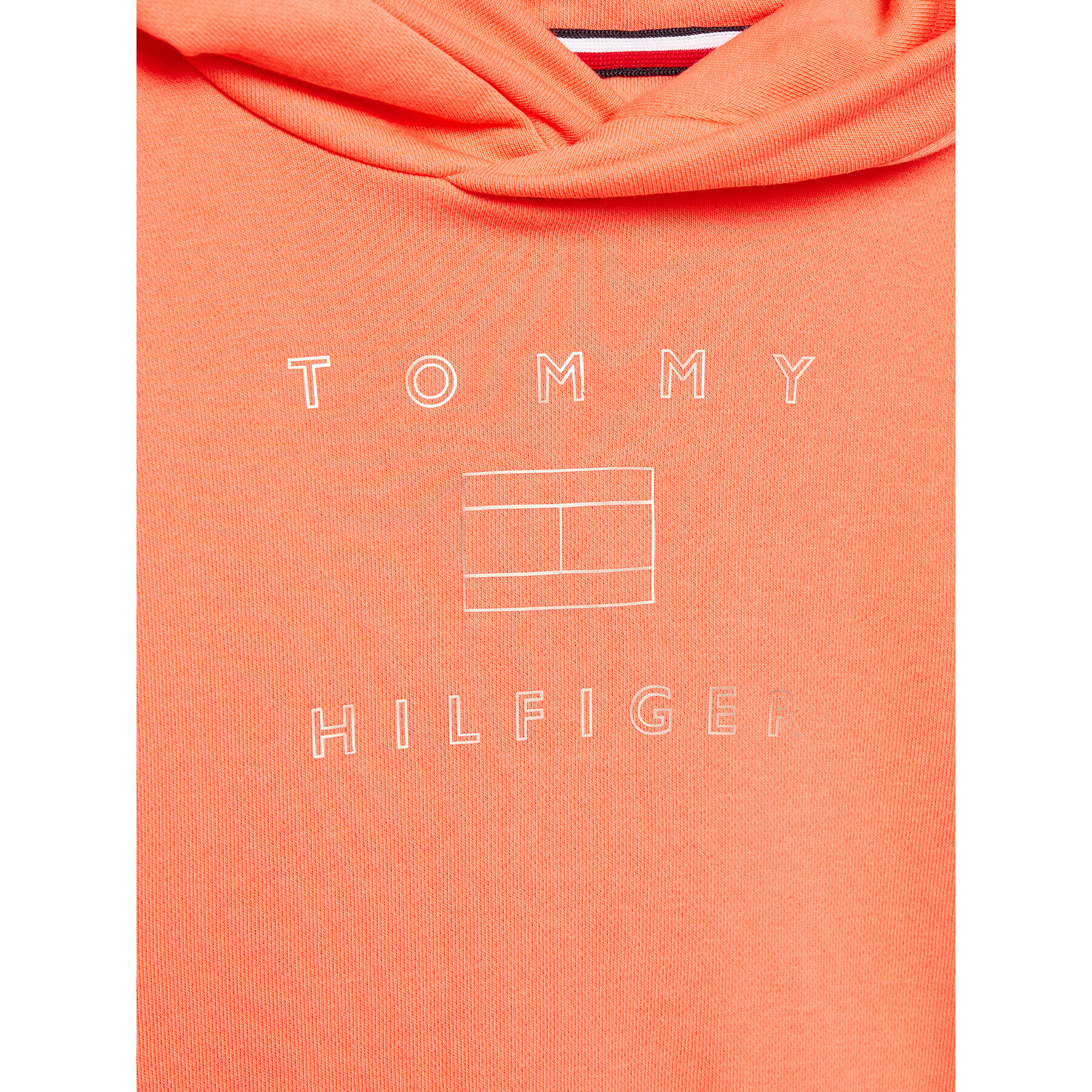 Tommy Hilfiger Mikina Foil Logo KG0KG06521 Oranžová Regular Fit - Pepit.cz