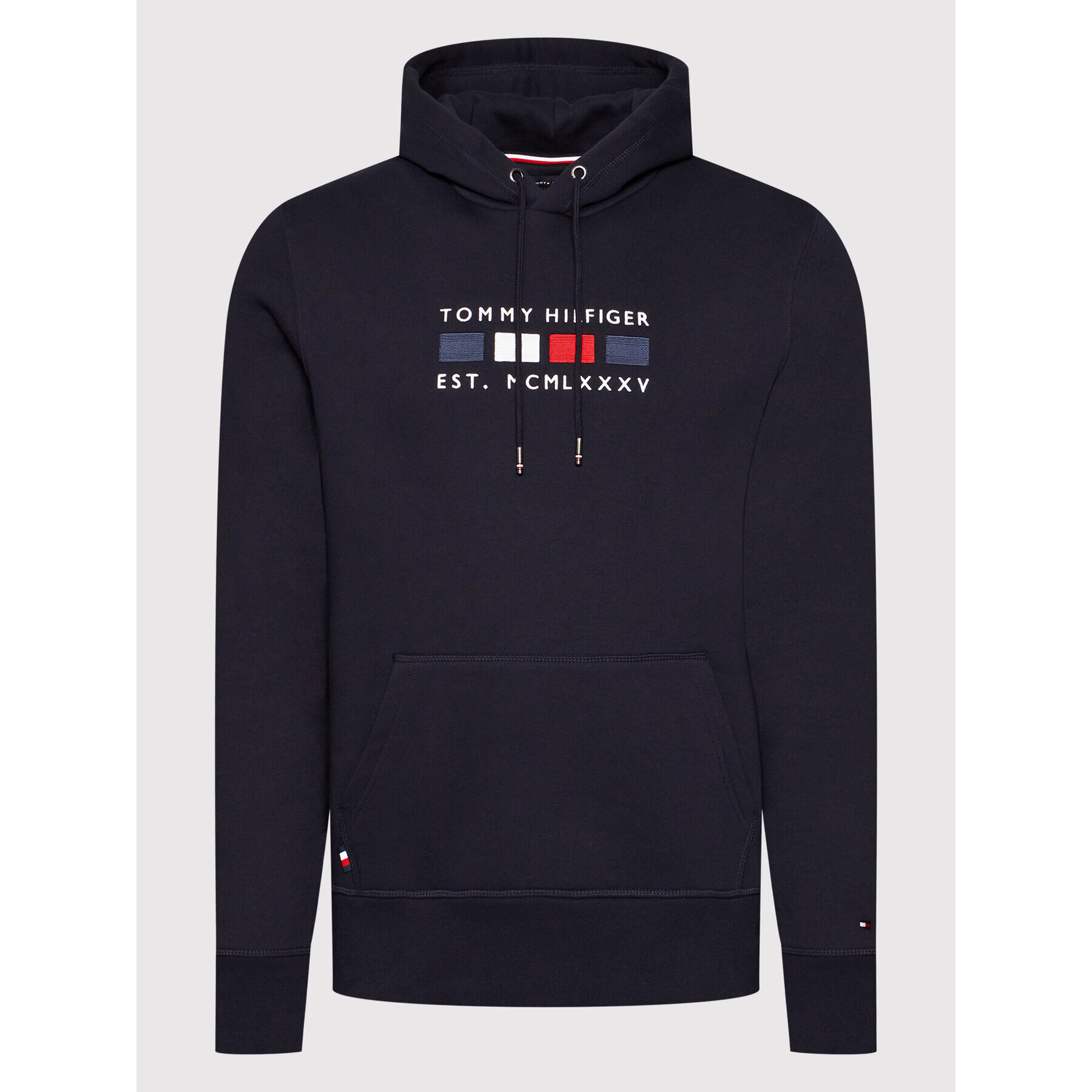 Tommy Hilfiger Mikina Four Flags MW0MW20132 Tmavomodrá Regular Fit - Pepit.cz