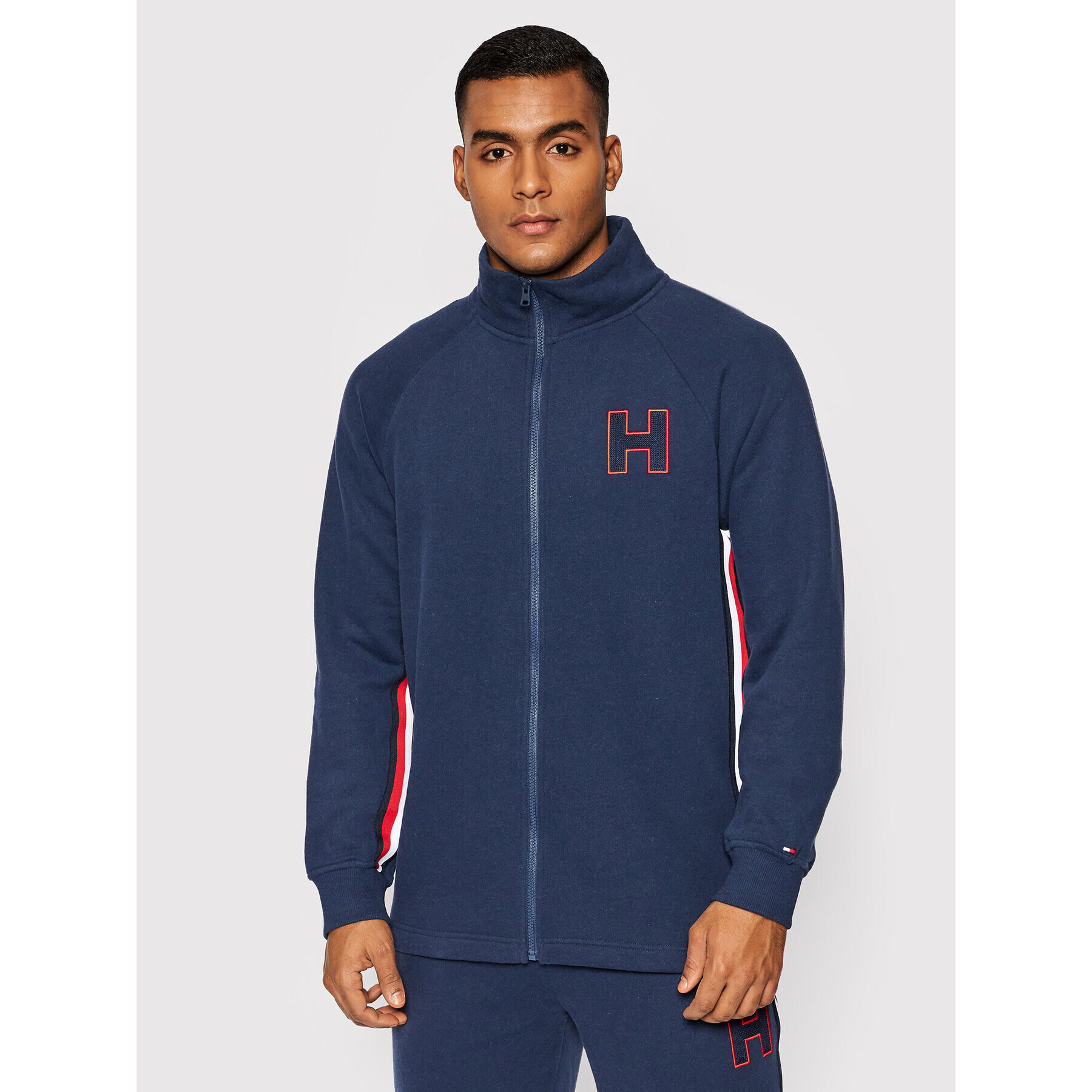 Tommy Hilfiger Mikina Fz Bomber UM0UM02369 Tmavomodrá Regular Fit - Pepit.cz