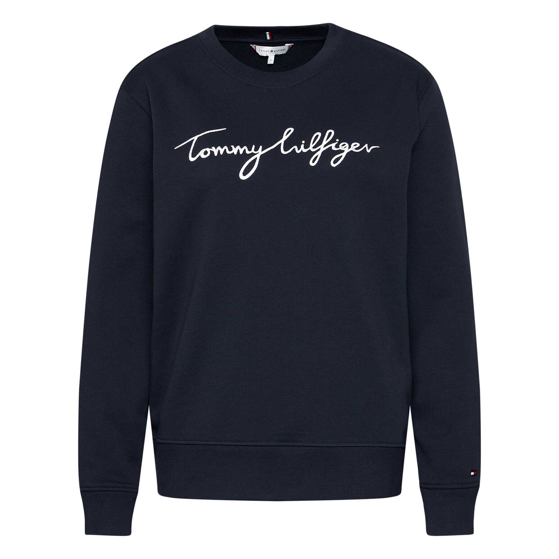 Tommy Hilfiger Mikina Graphic C-Nk WW0WW30659 Tmavomodrá Regular Fit - Pepit.cz