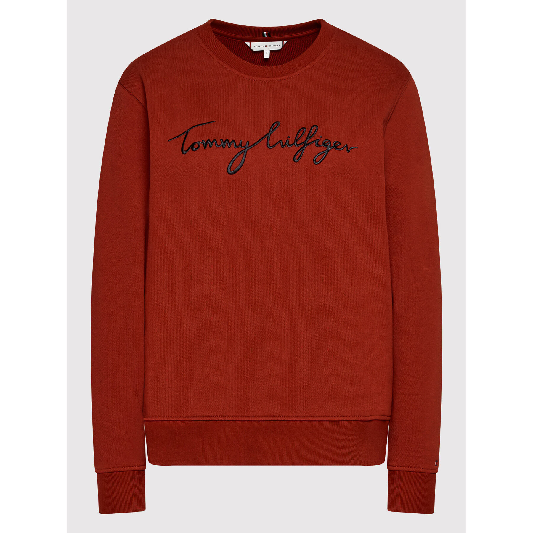 Tommy Hilfiger Mikina Graphic WW0WW30659 Bordó Regular Fit - Pepit.cz