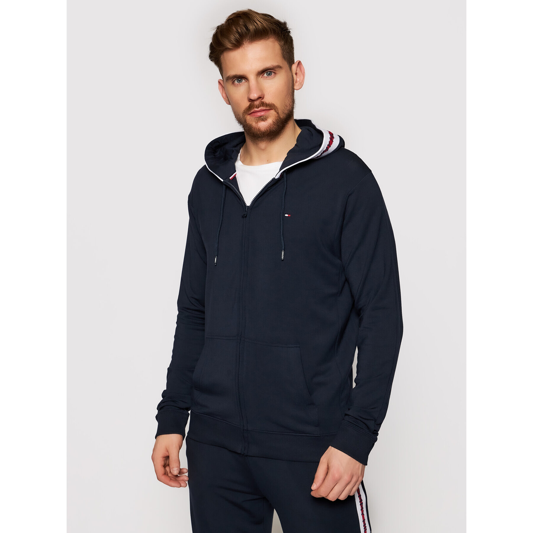 Tommy Hilfiger Mikina Hwk UM0UM01929 Tmavomodrá Regular Fit - Pepit.cz