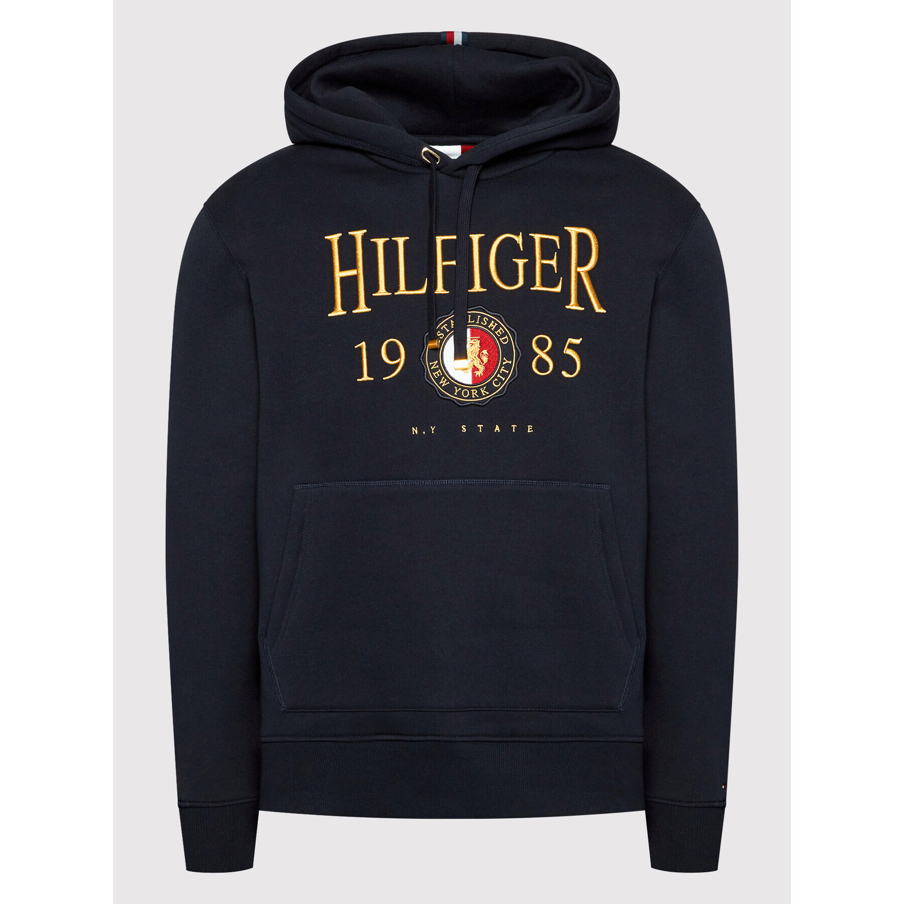 Tommy Hilfiger Mikina Icon Crest MW0MW22124 Tmavomodrá Regular Fit - Pepit.cz