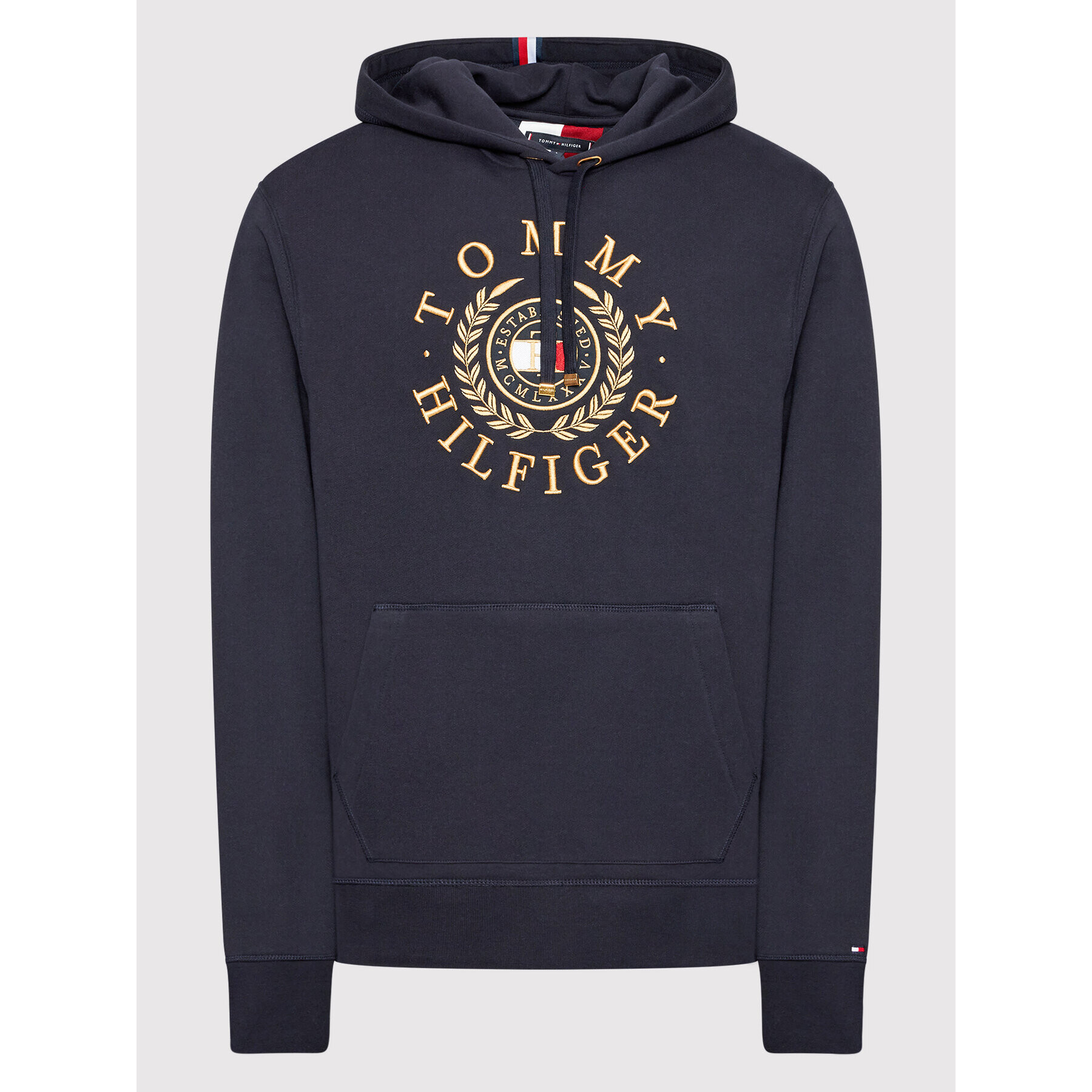 Tommy Hilfiger Mikina ICONS Roundall Graphic MW0MW24345 Tmavomodrá Regular Fit - Pepit.cz