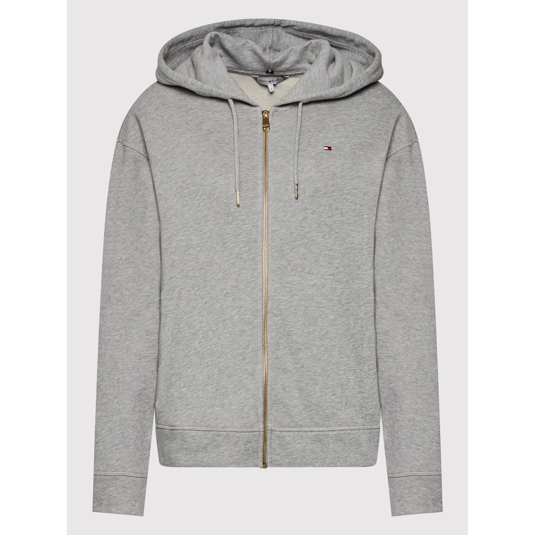 Tommy Hilfiger Mikina Im Relaxed Full Zip WW0WW32304PKH Šedá Relaxed Fit - Pepit.cz