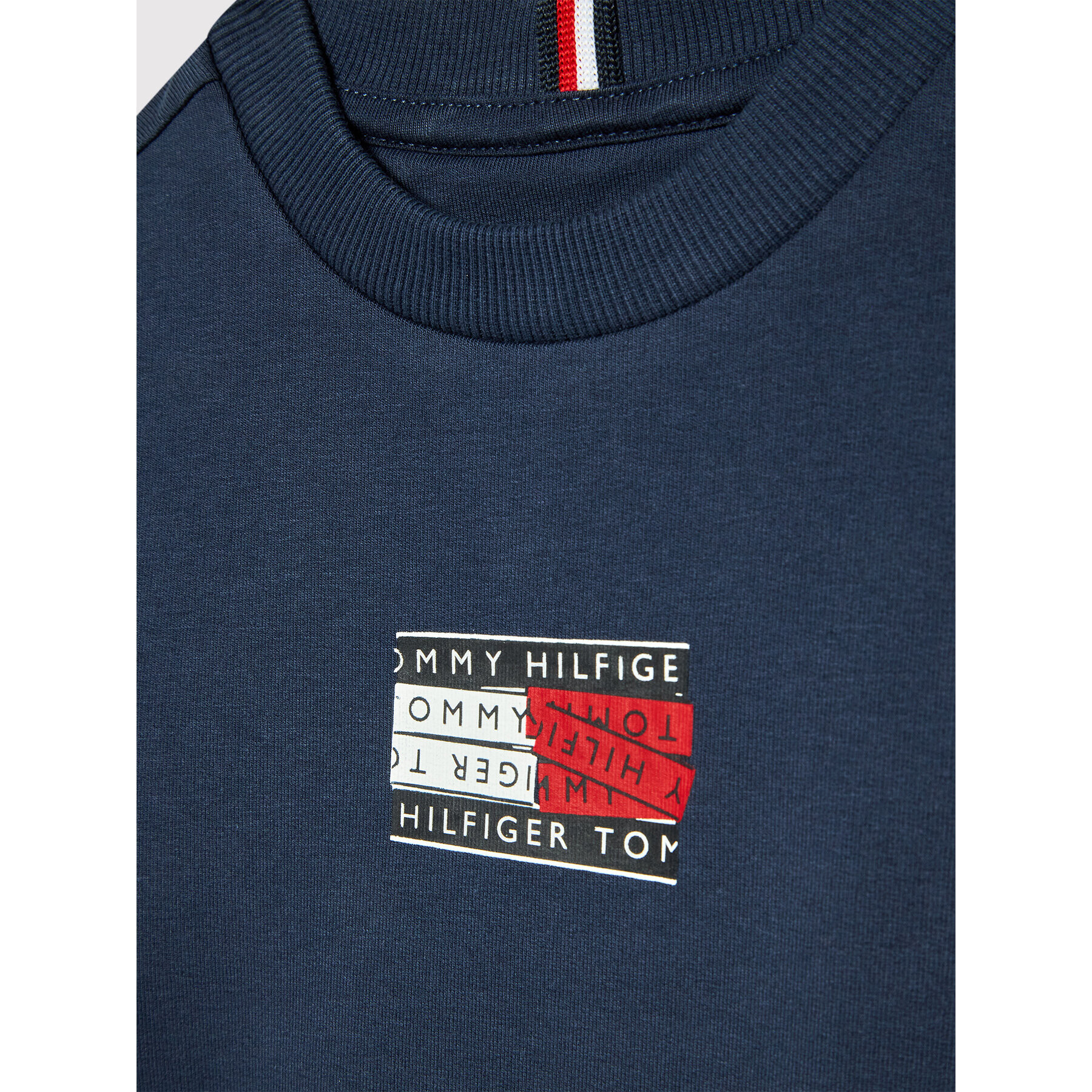 Tommy Hilfiger Mikina KB0KB07344 Tmavomodrá Regular Fit - Pepit.cz