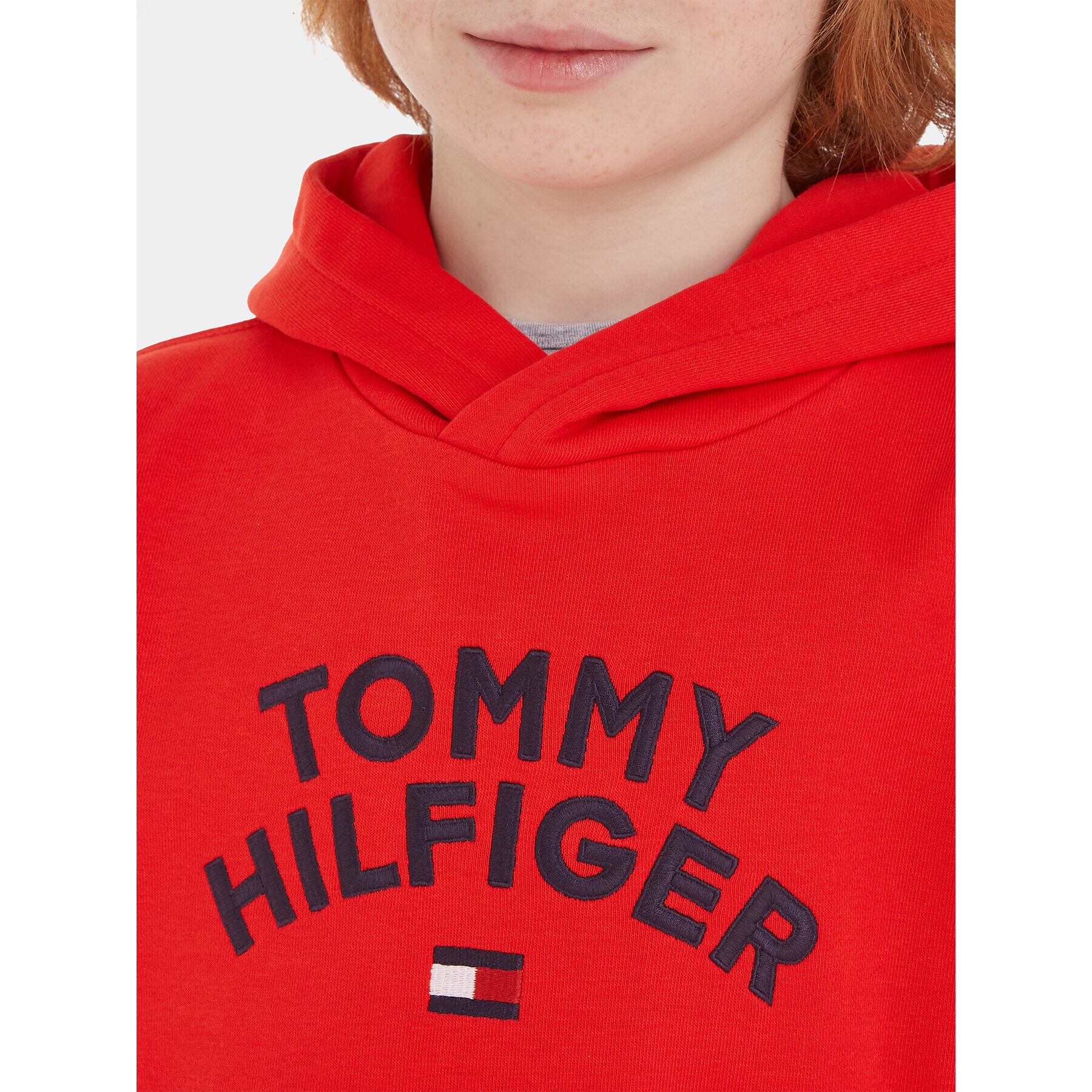 Tommy Hilfiger Mikina KB0KB08490 S Oranžová Regular Fit - Pepit.cz