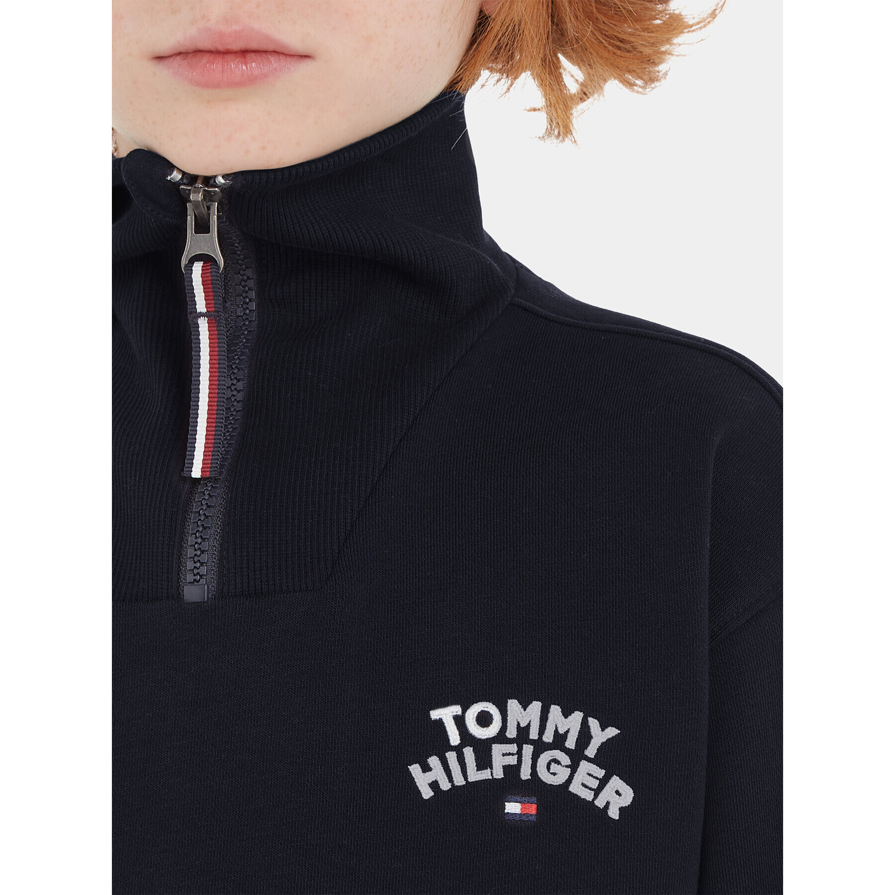 Tommy Hilfiger Mikina KB0KB08491 S Tmavomodrá Regular Fit - Pepit.cz