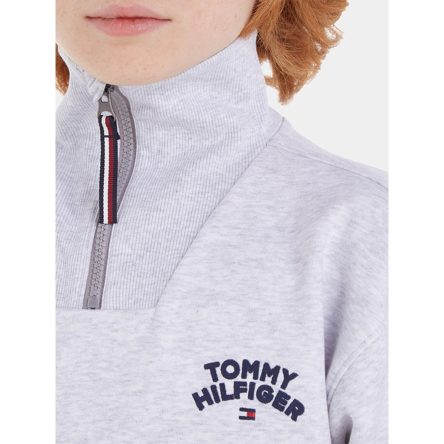 Tommy Hilfiger Mikina KB0KB08491 Šedá Regular Fit - Pepit.cz