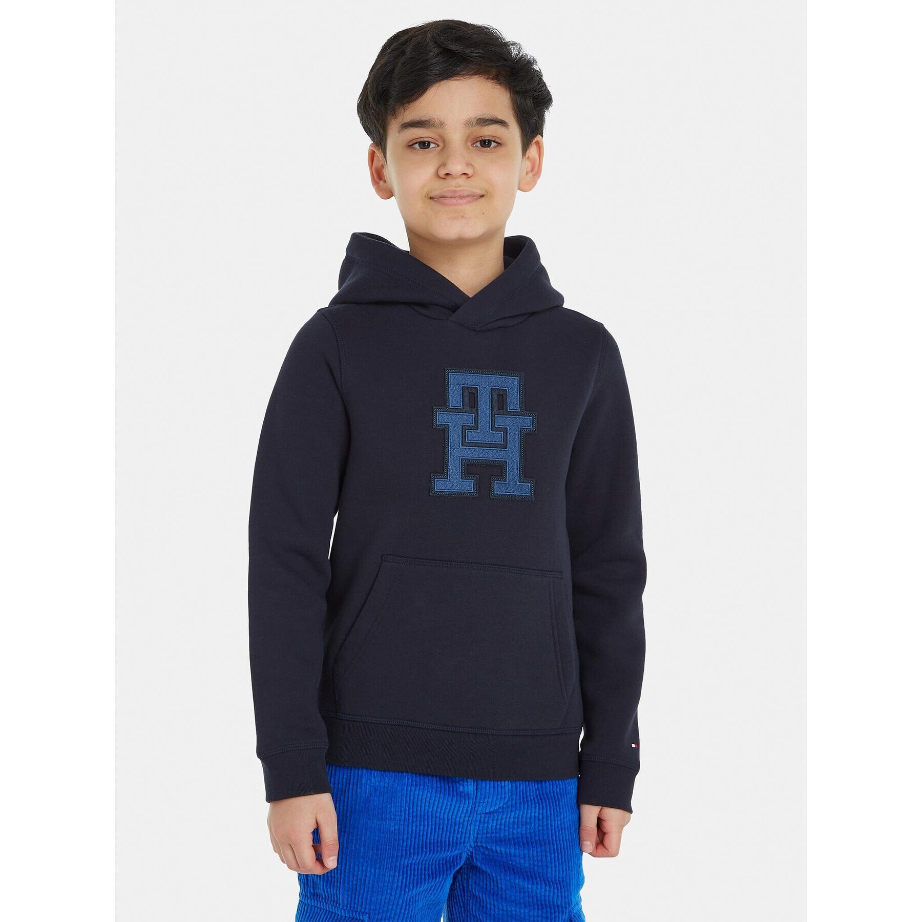 Tommy Hilfiger Mikina KS0KS00526 Tmavomodrá Relaxed Fit - Pepit.cz