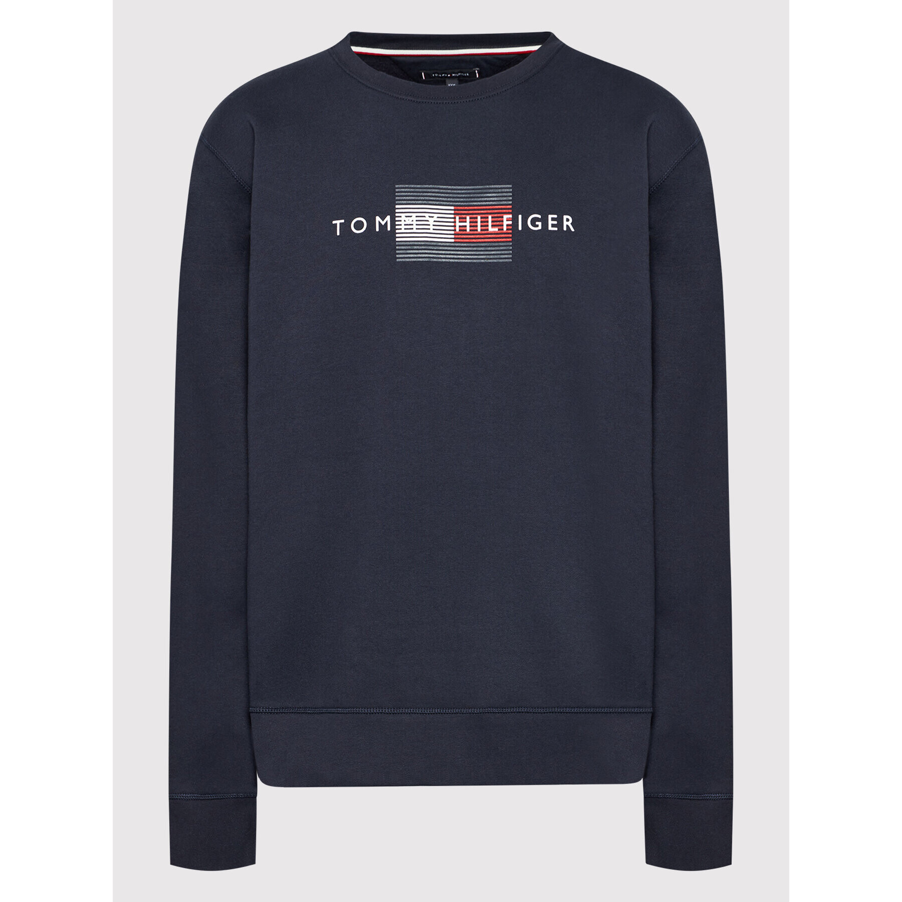 Tommy Hilfiger Mikina Lines MW0MW20118 Tmavomodrá Regular Fit - Pepit.cz